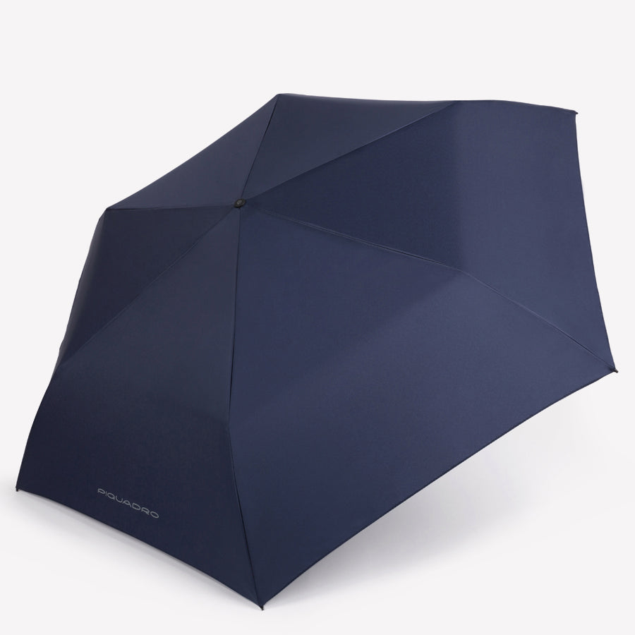 Piquadro Corner 2.0 Regenschirm Automatik windfest Schwarz