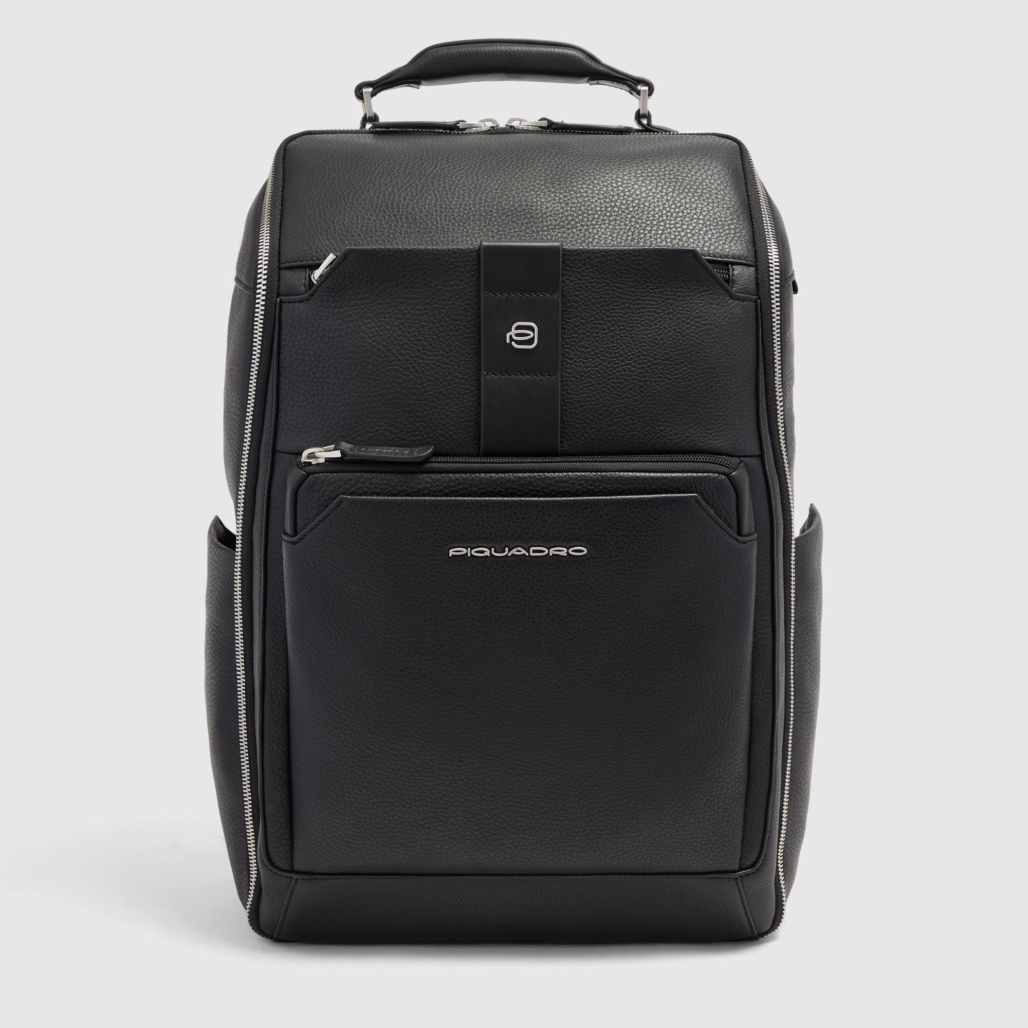 Piquadro Black Square Laptop-Rucksack 15,6 Zoll Schwarz