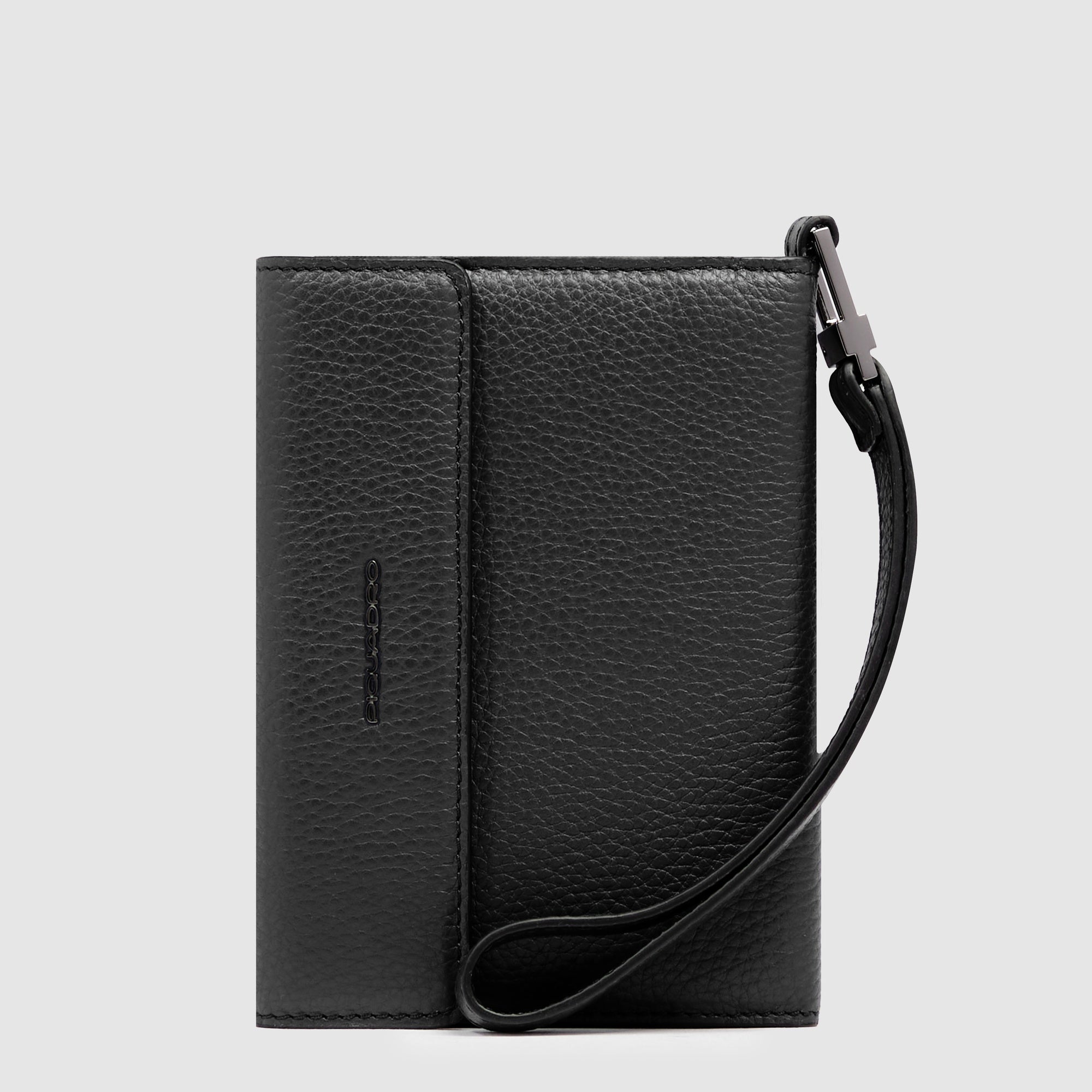 Piquadro Blue Square Reisepasshülle Leder schwarz Modus