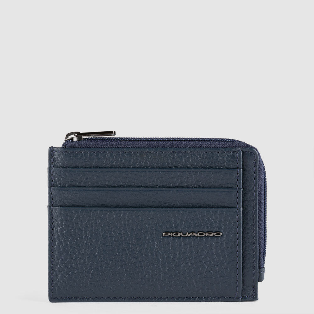 Piquadro Blue Square Geldbörse Leder schwarz RFID