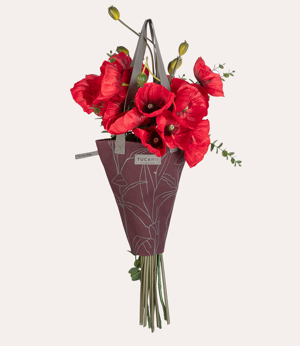 Tucano Flower Blumentasche Canvas elfenbein Geschenk
