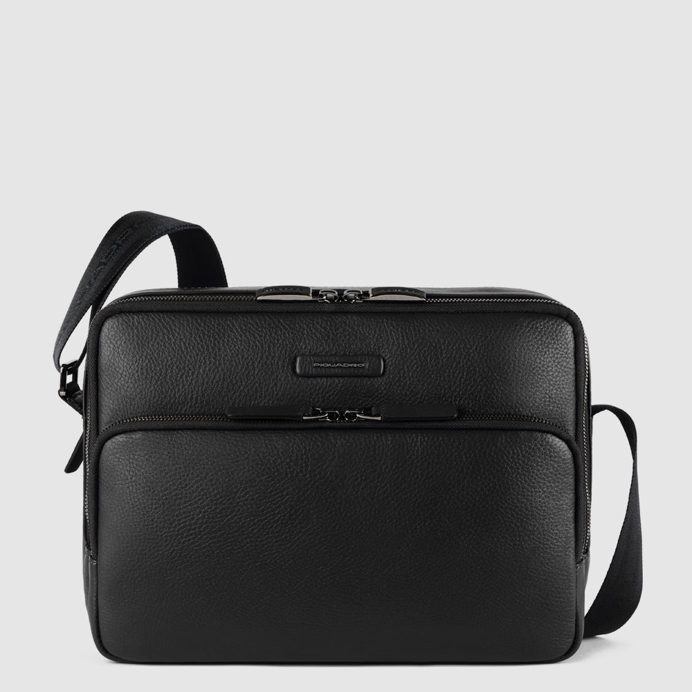 Piquadro Urban Herren Umhängetasche iPad Blau Leder