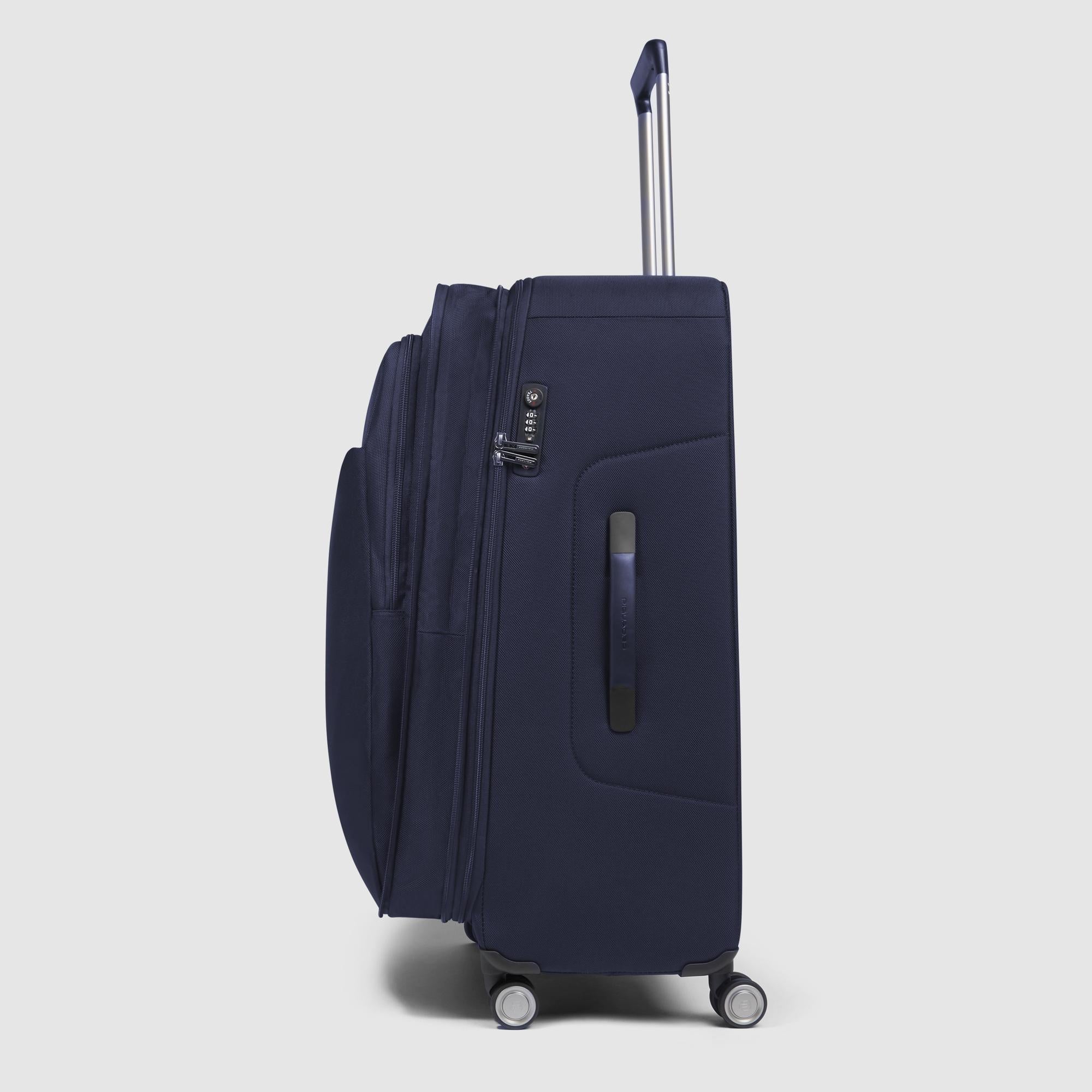 Piquadro PQLM Trolley groß 4 Rollen Schwarz erweiterbar