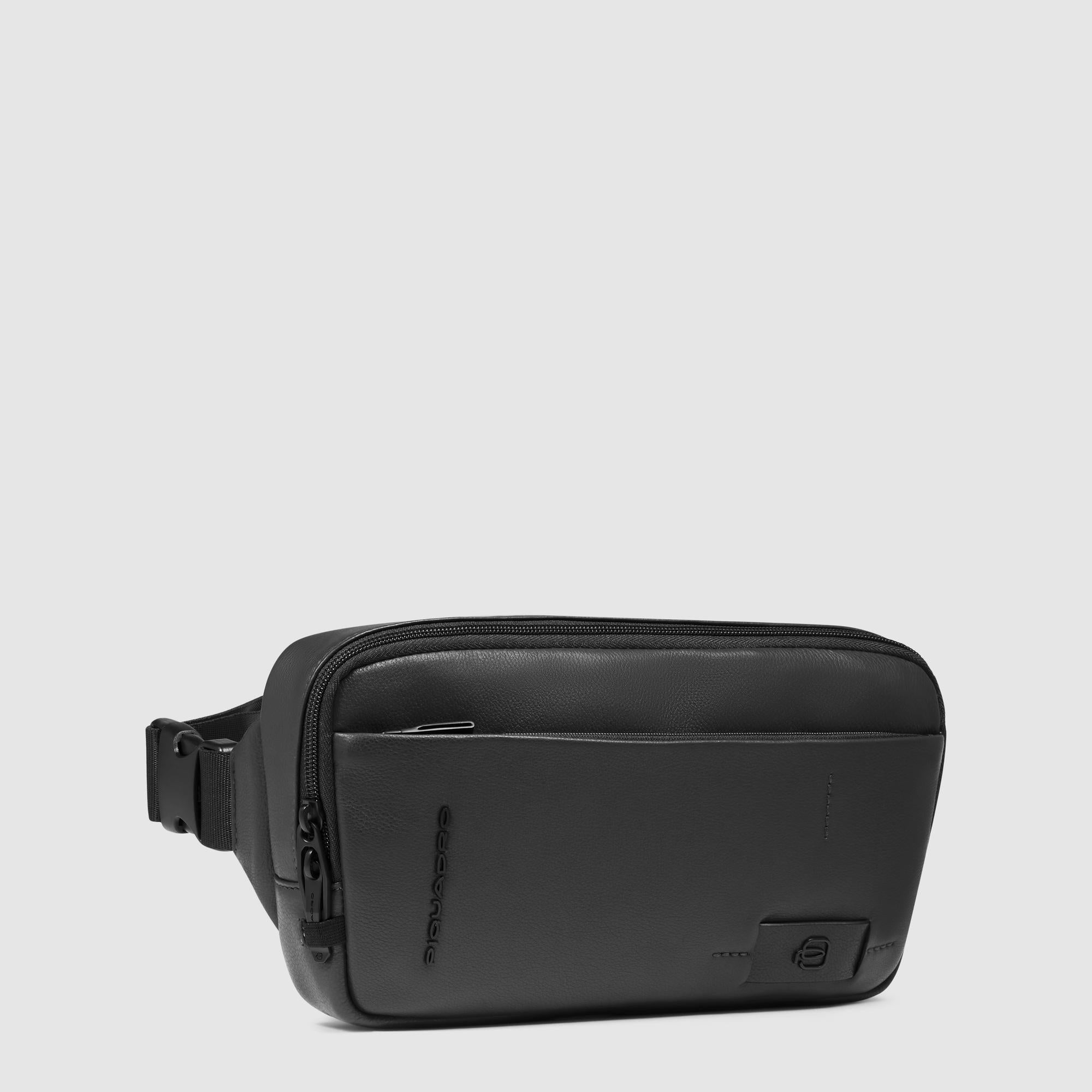 Piquadro Urban Bauchtasche Leder RFID-Schutz BLU