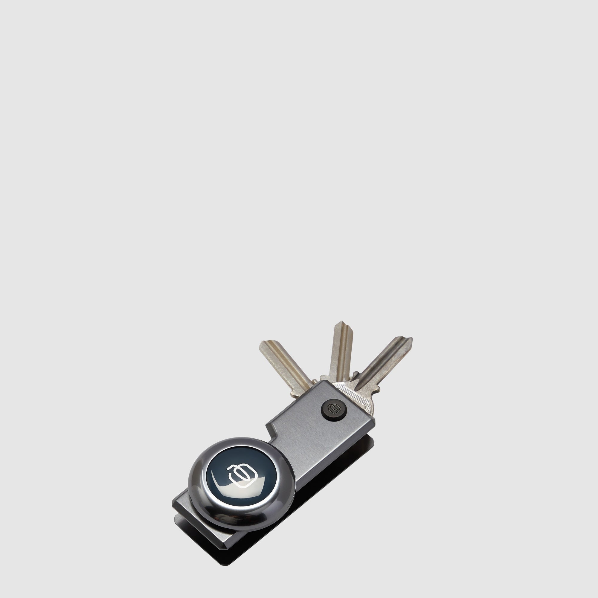 Piquadro Connequ Schlüsselanhänger Leder AirTag schwarz
