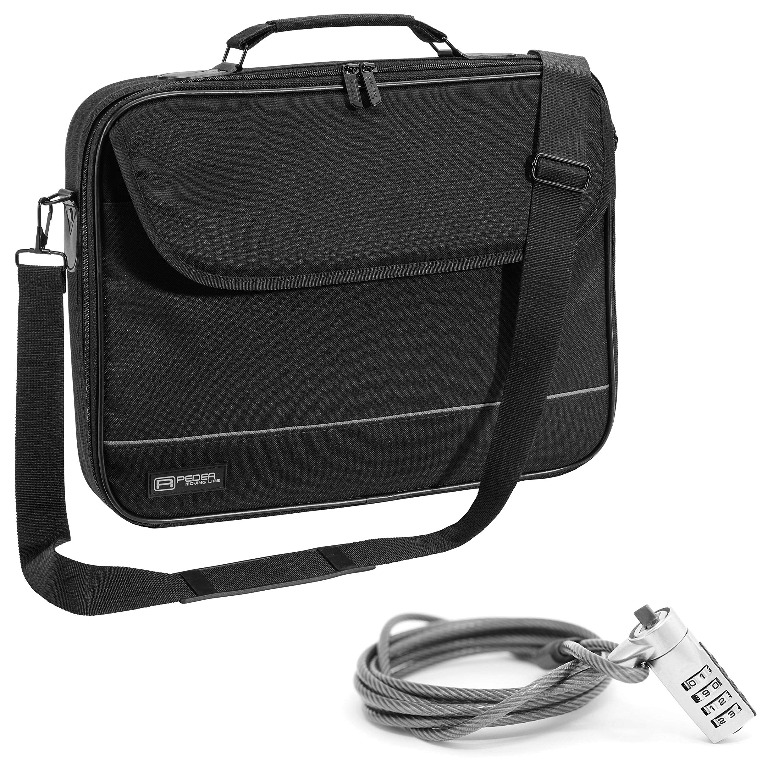 Pedea Fair 15,6 Zoll Laptoptasche schwarz Schultergurt