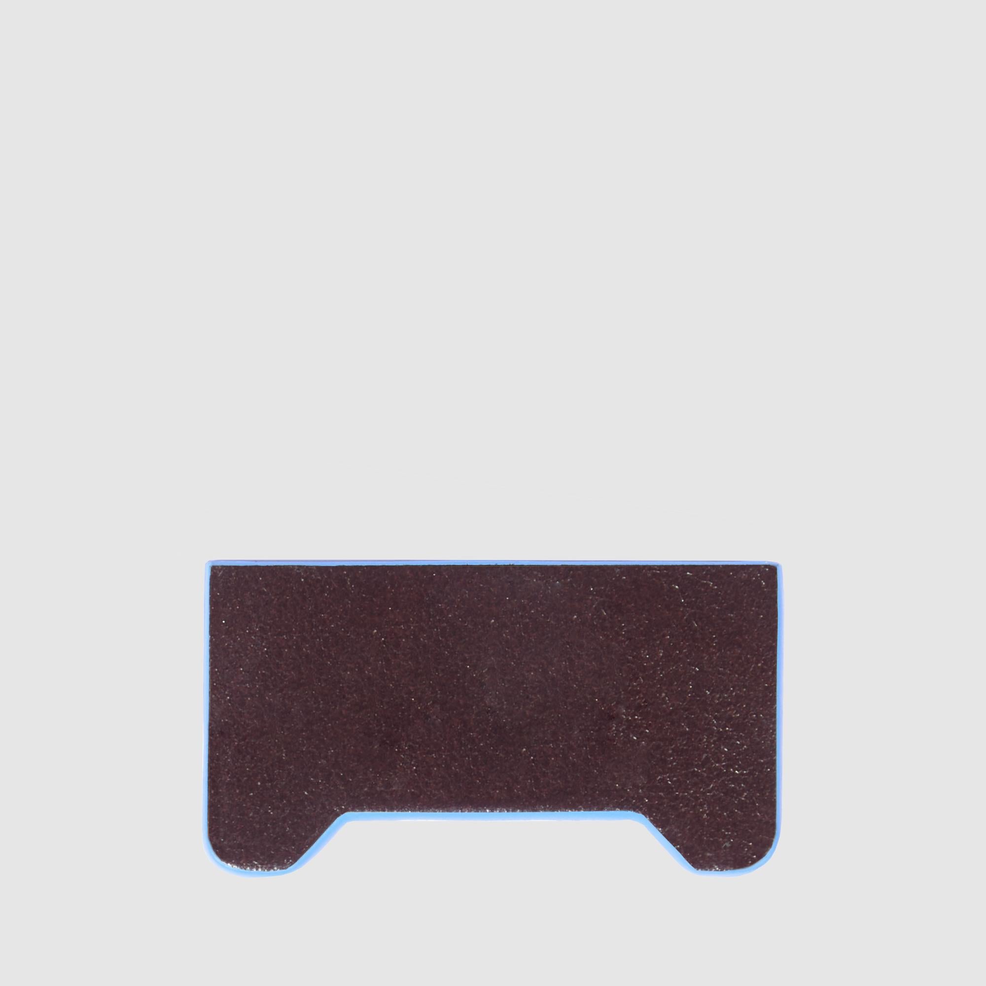 Piquadro Blue Square Leder Monogramm Braun Initialen Patch