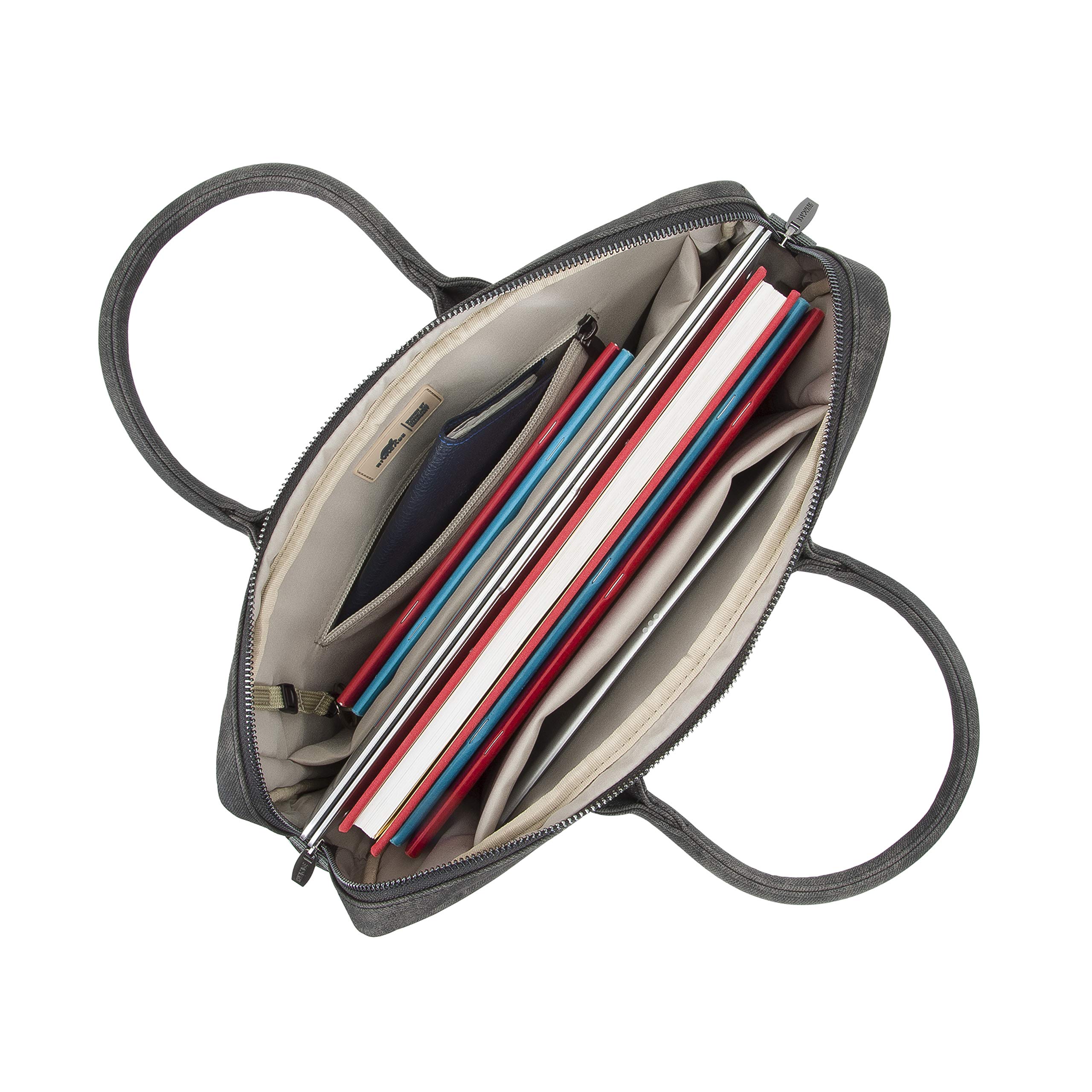 Rivacase Vagar 8922 Laptoptasche 14 Zoll Grau Kunstleder