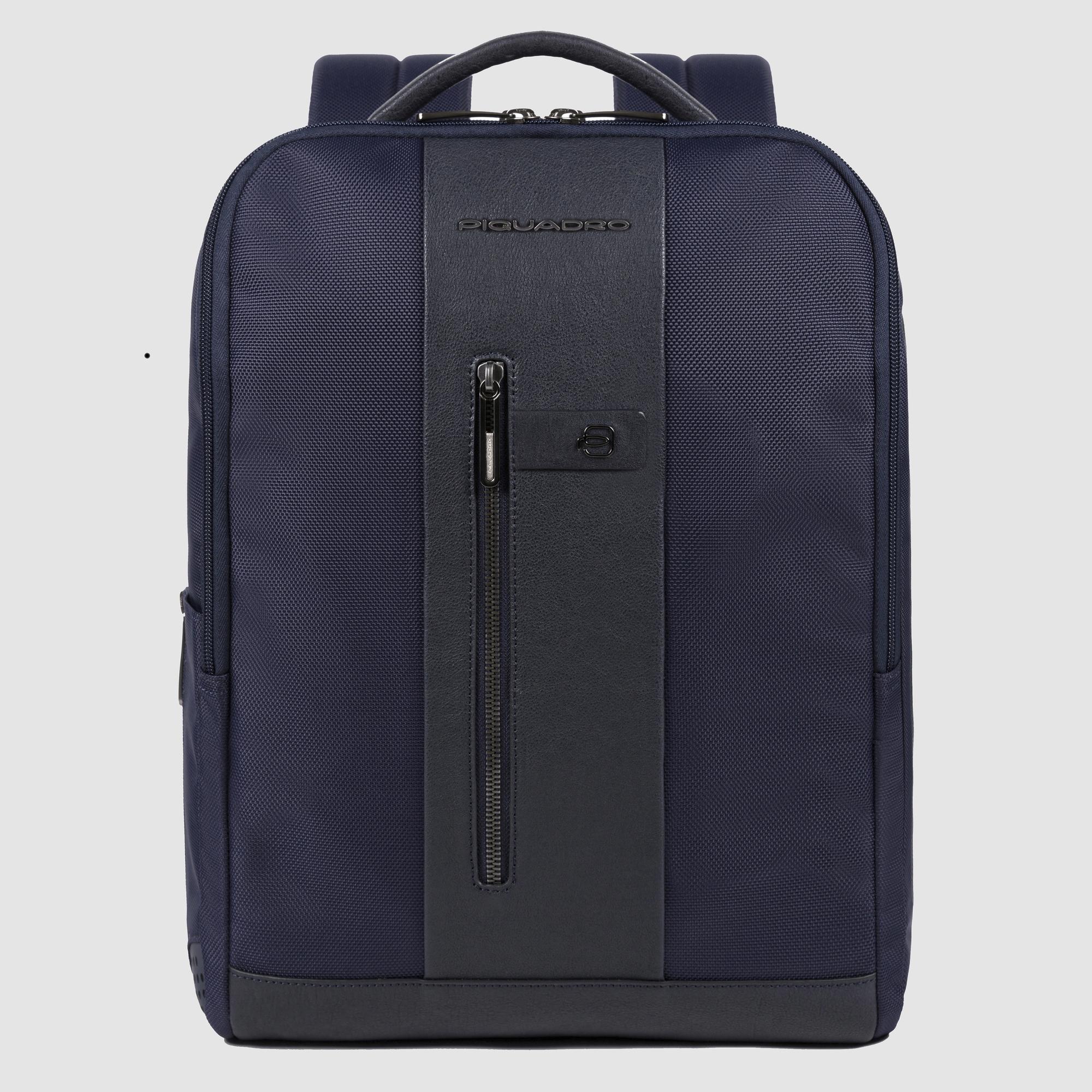 Piquadro Corner 2.0 Rucksack Laptop 15,6 Zoll recycelt grau