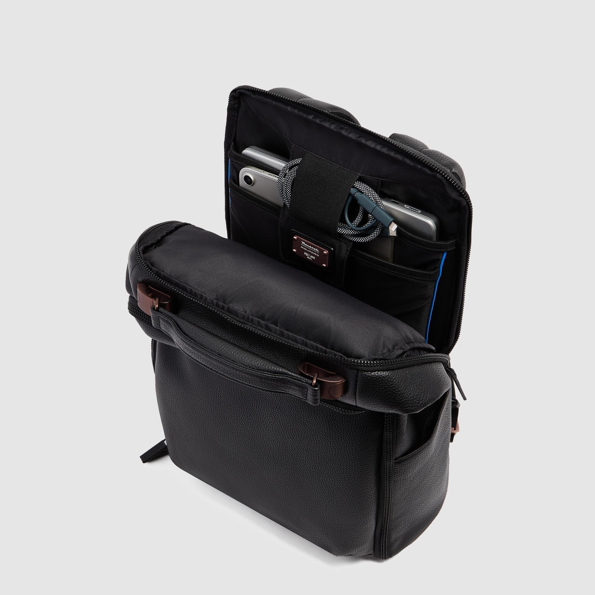 Piquadro x Maserati Modus Travel Backpack RFID Schwarz