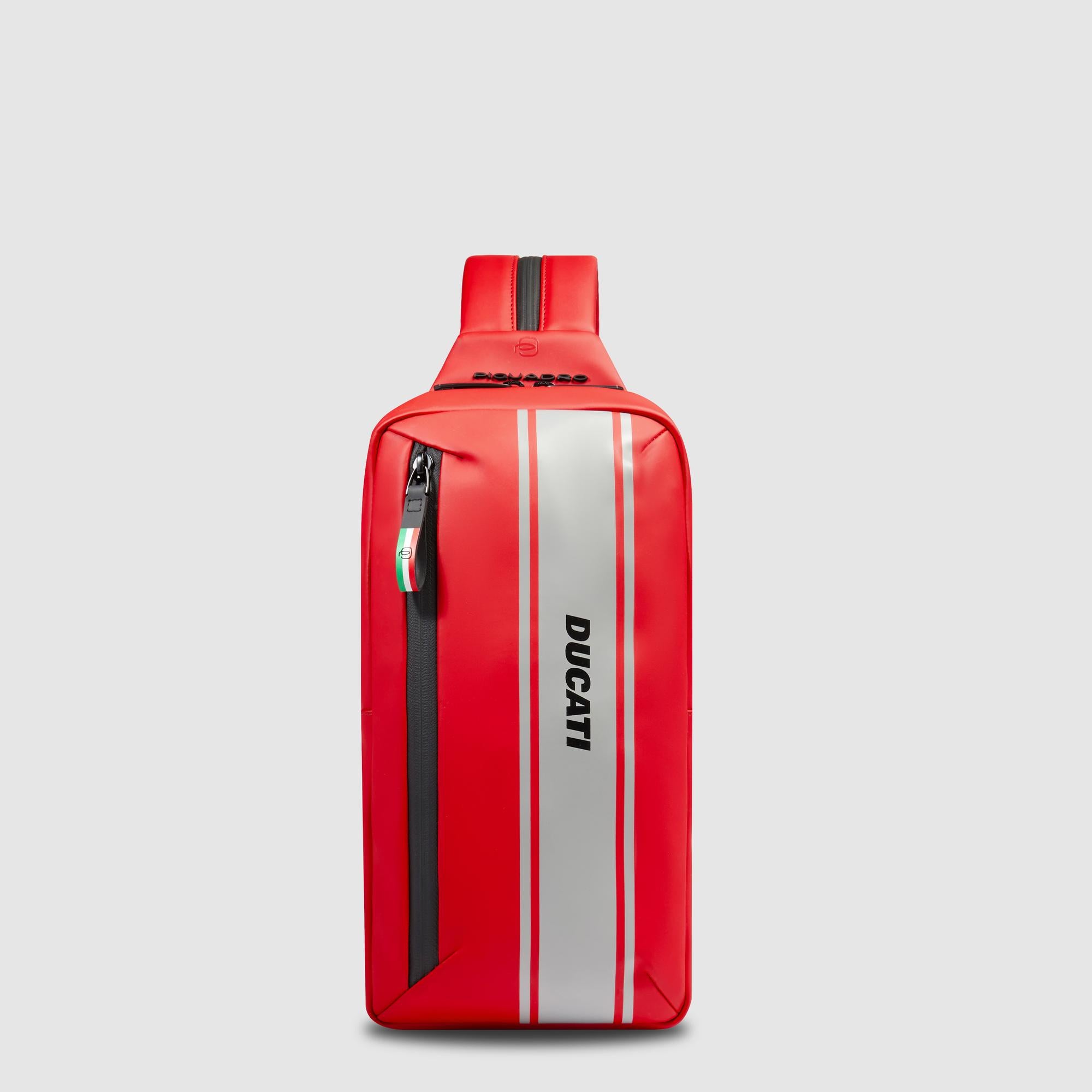 Piquadro x Ducati Sling-Rucksack Herren schwarz RFID