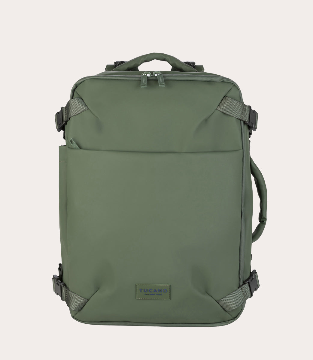 Tucano Tugò Dry Kabinenrucksack 15.6 Zoll Grün Wasserdicht