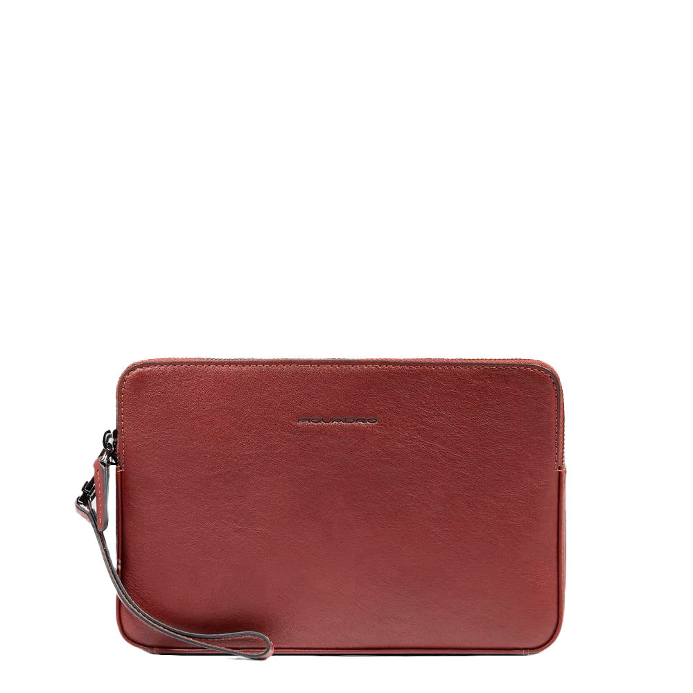 Piquadro Black Square Pochette Herren Leder mit Kartenfach