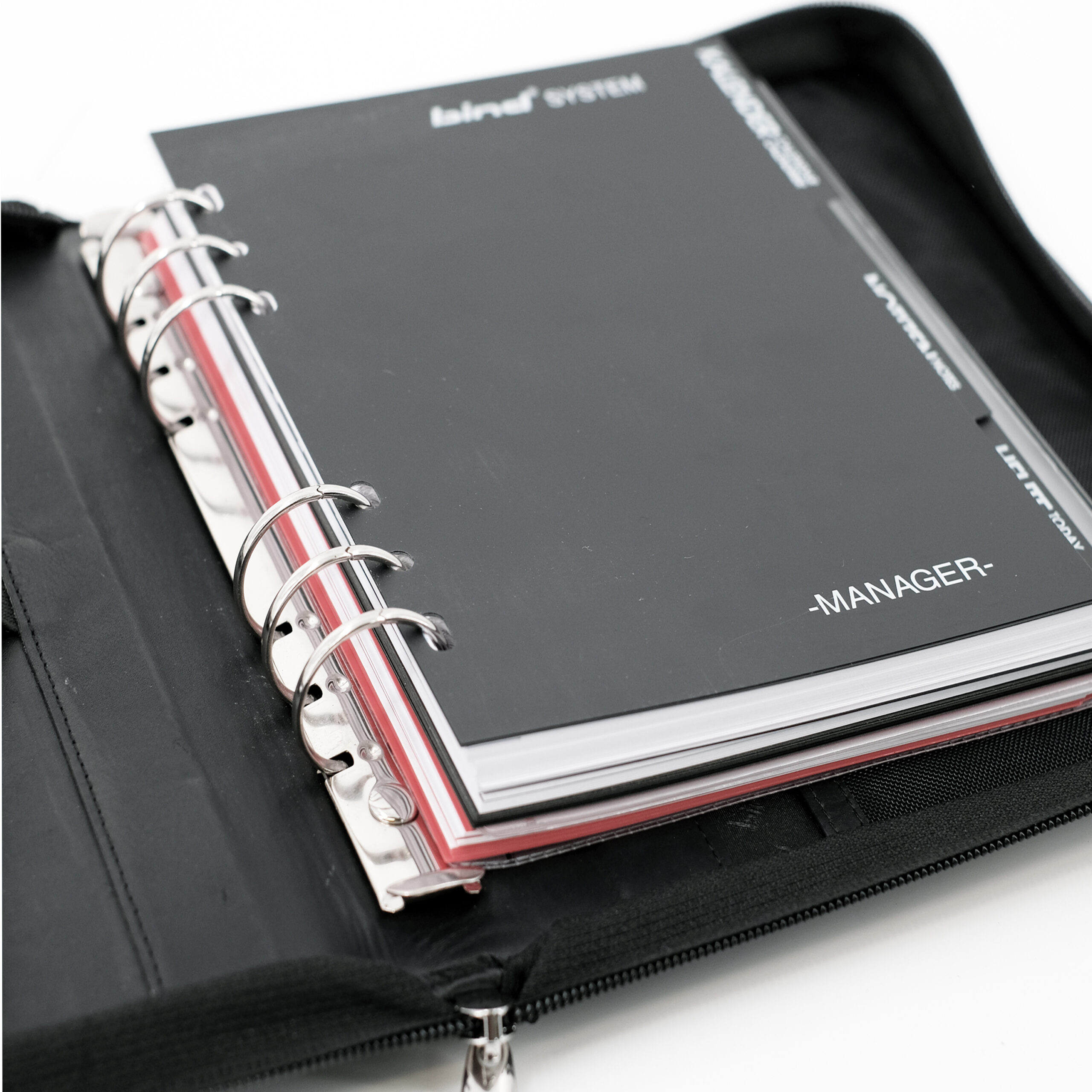 Lightpak Manager-Planer A5 Nappaleder schwarz mit Kalender