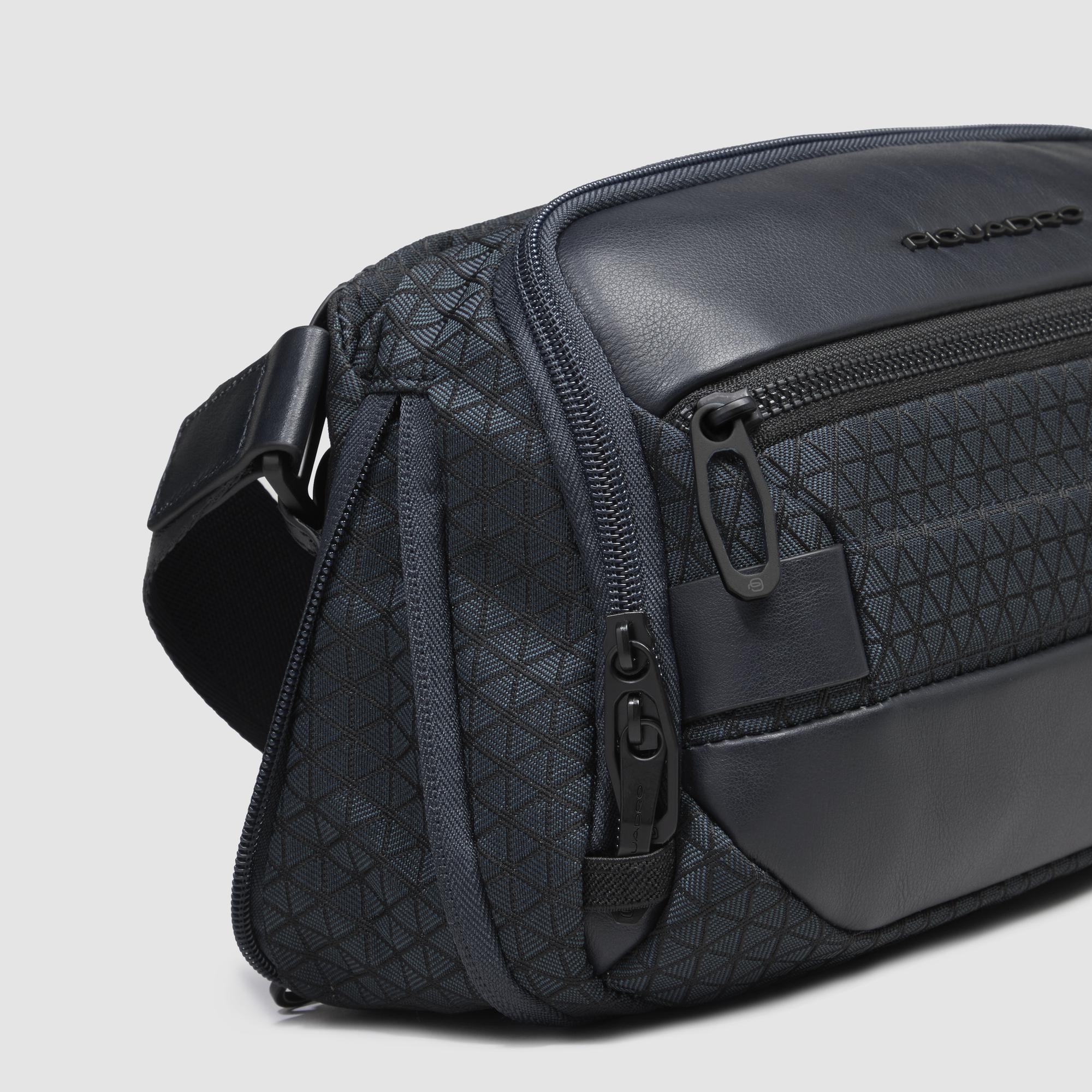 Piquadro Corner 2.0 Bauchtasche Herren blau Recycling