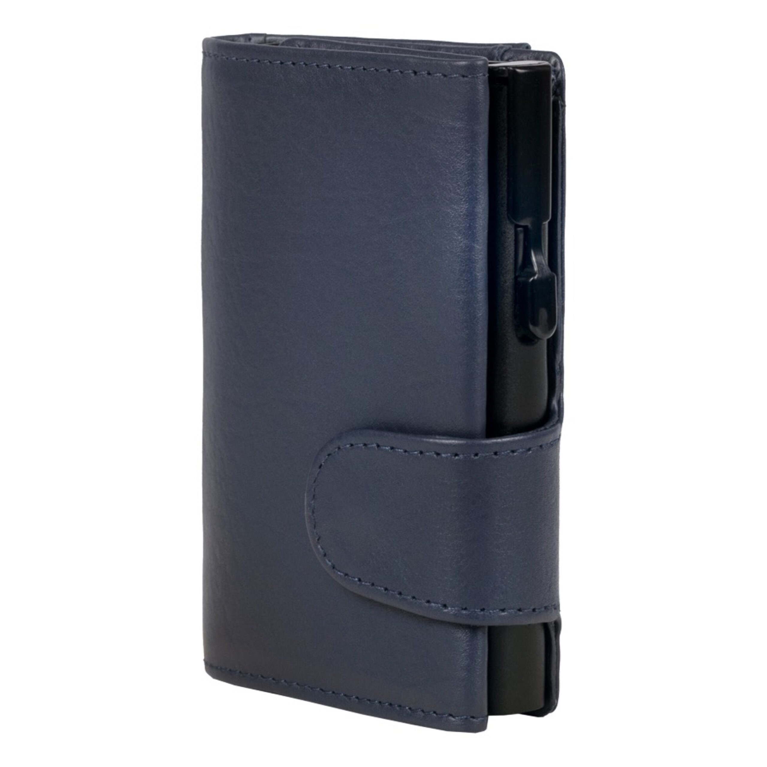 Lightpak Clicksafe Börse Blau Nappaleder RFID Safe