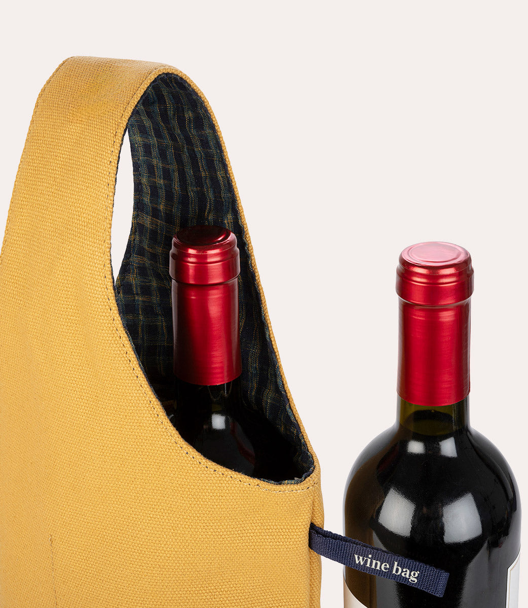 Tucano Kitchen Weintasche 2 Flaschen Canvas Avorio