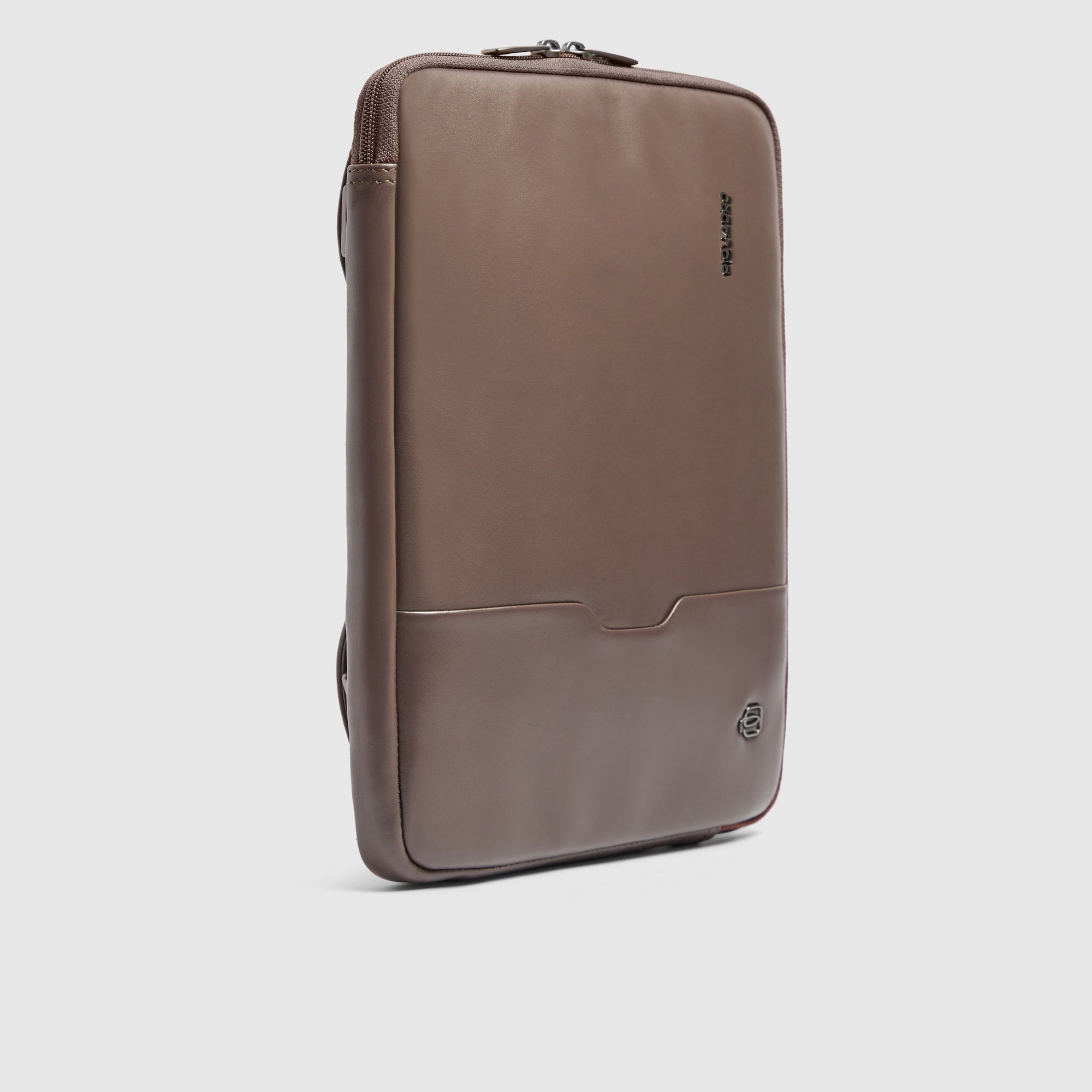 Piquadro Black Square Pochette iPad Pro 12,9 Schwarz Leder