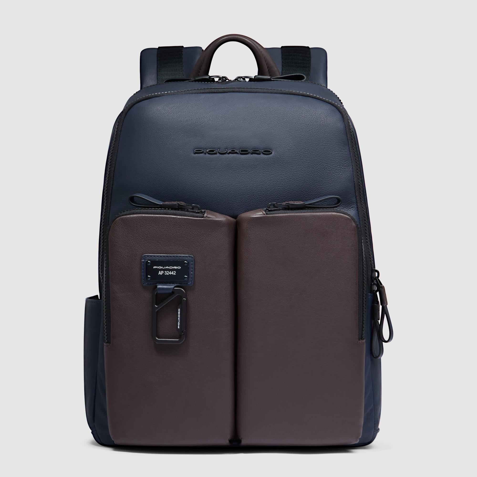 Piquadro Black Square Rucksack 14 Zoll schwarz Laptop