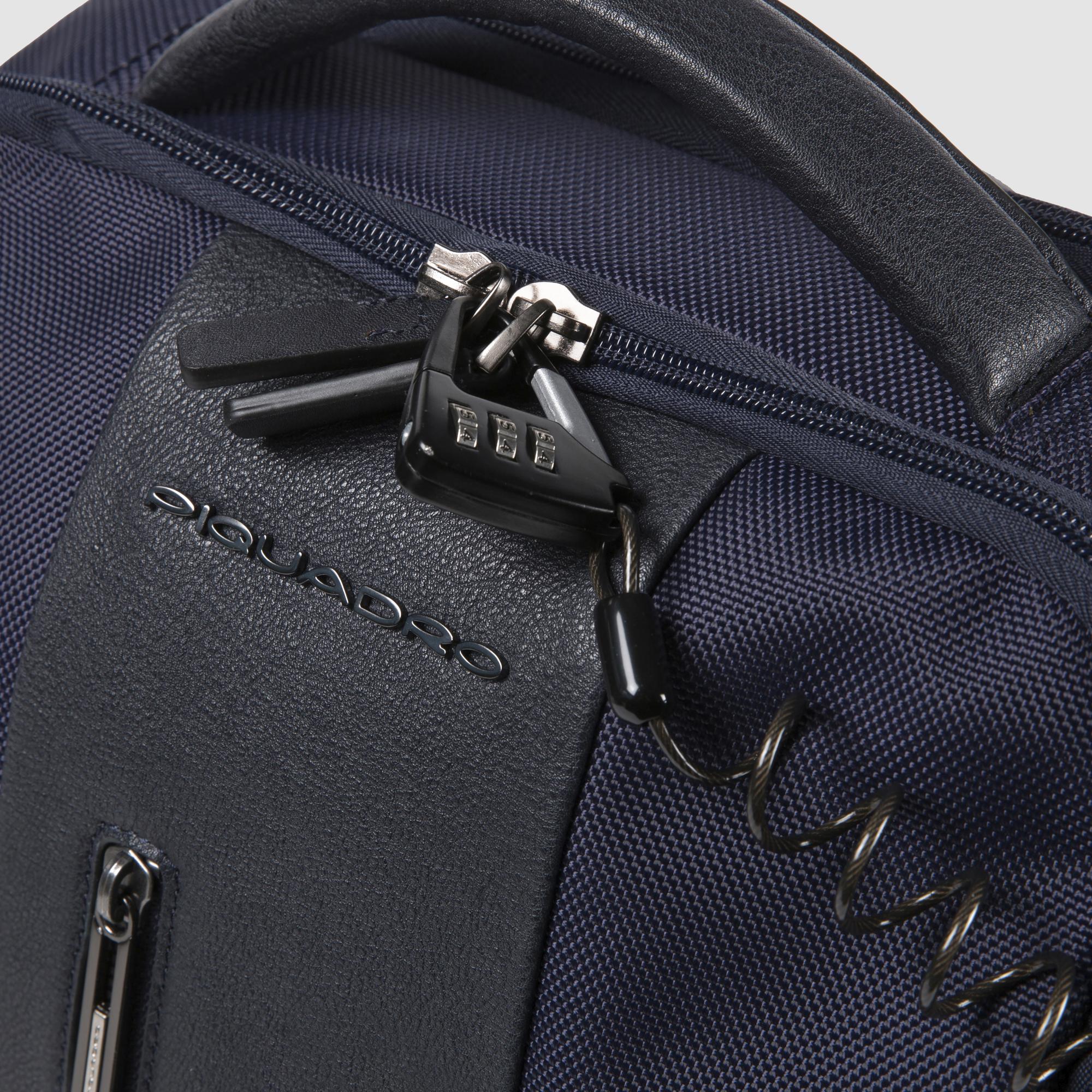 Piquadro Corner 2.0 Rucksack Laptop 15,6 Zoll recycelt grau
