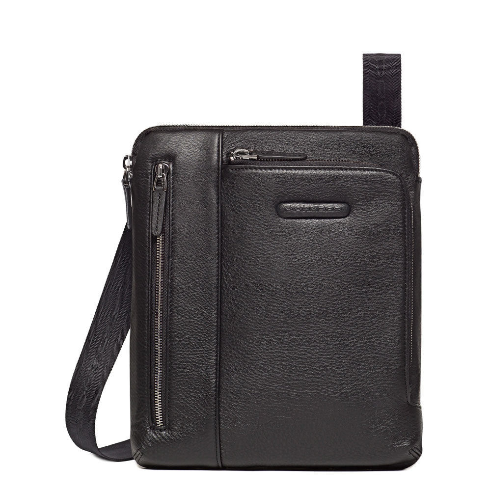 Piquadro Urban iPad Umhängetasche Herren Leder Schwarz