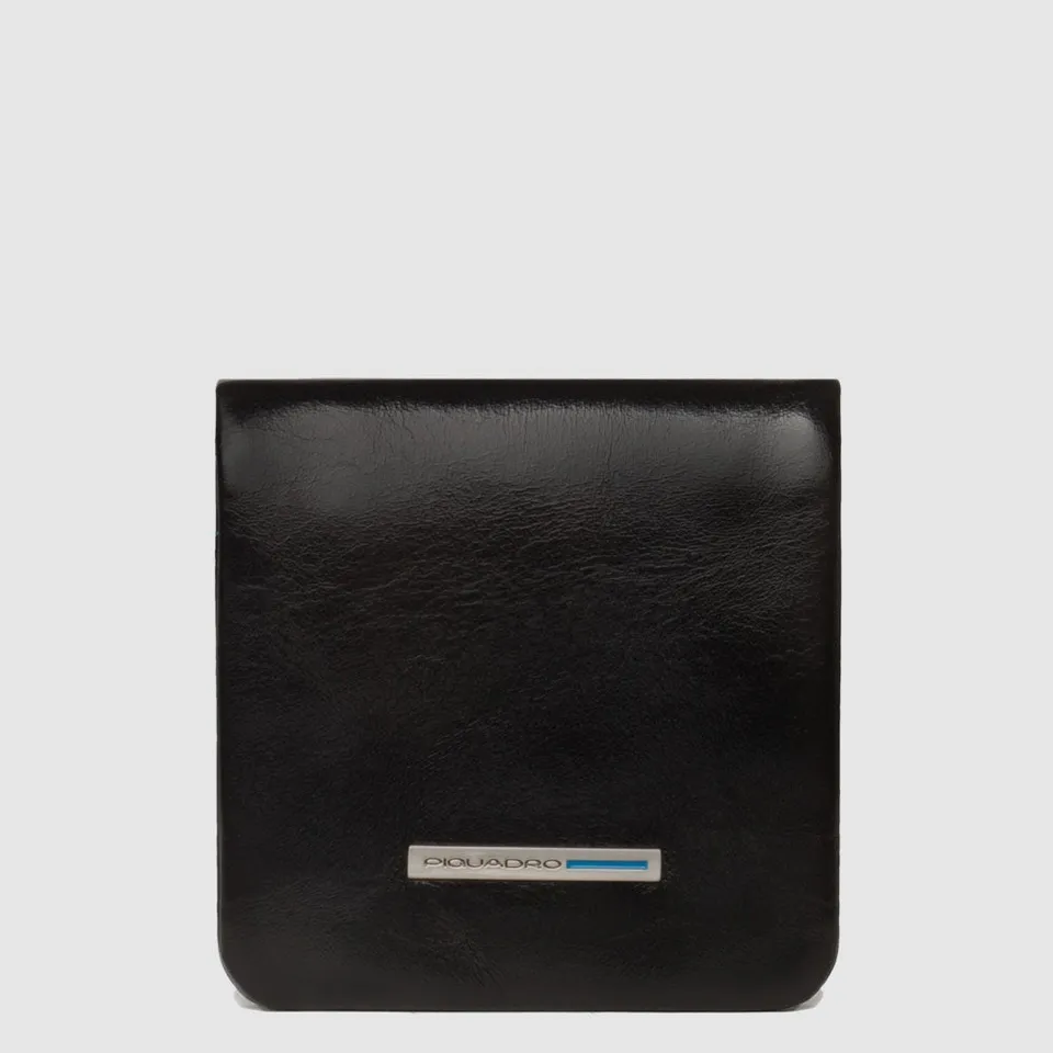 Piquadro Blue Square Portamonete Geldbörse Leder schwarz