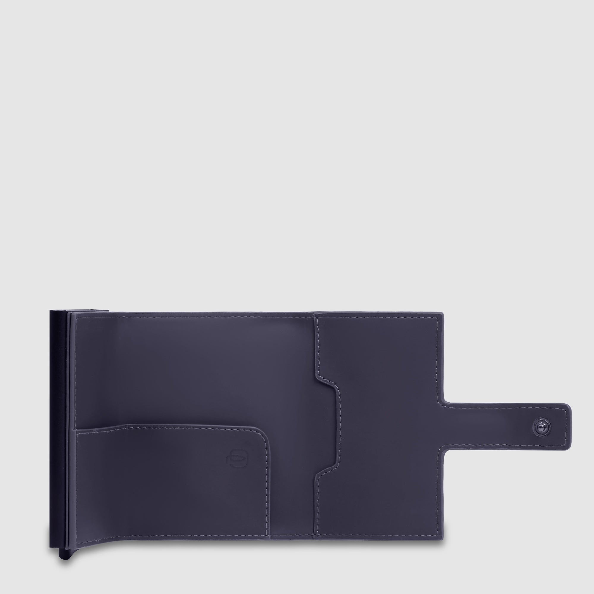 Piquadro Black Square Kartenetui automatisch Schwarz RFID