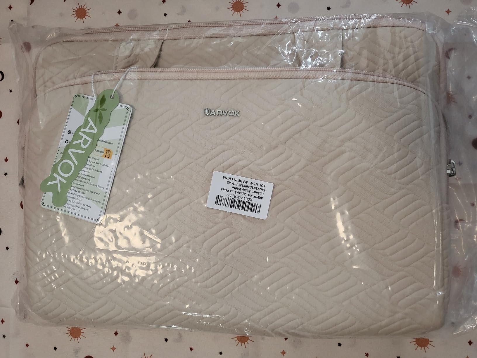 Arvok Business Sleeve 15,6 Zoll Weiß mit Griff