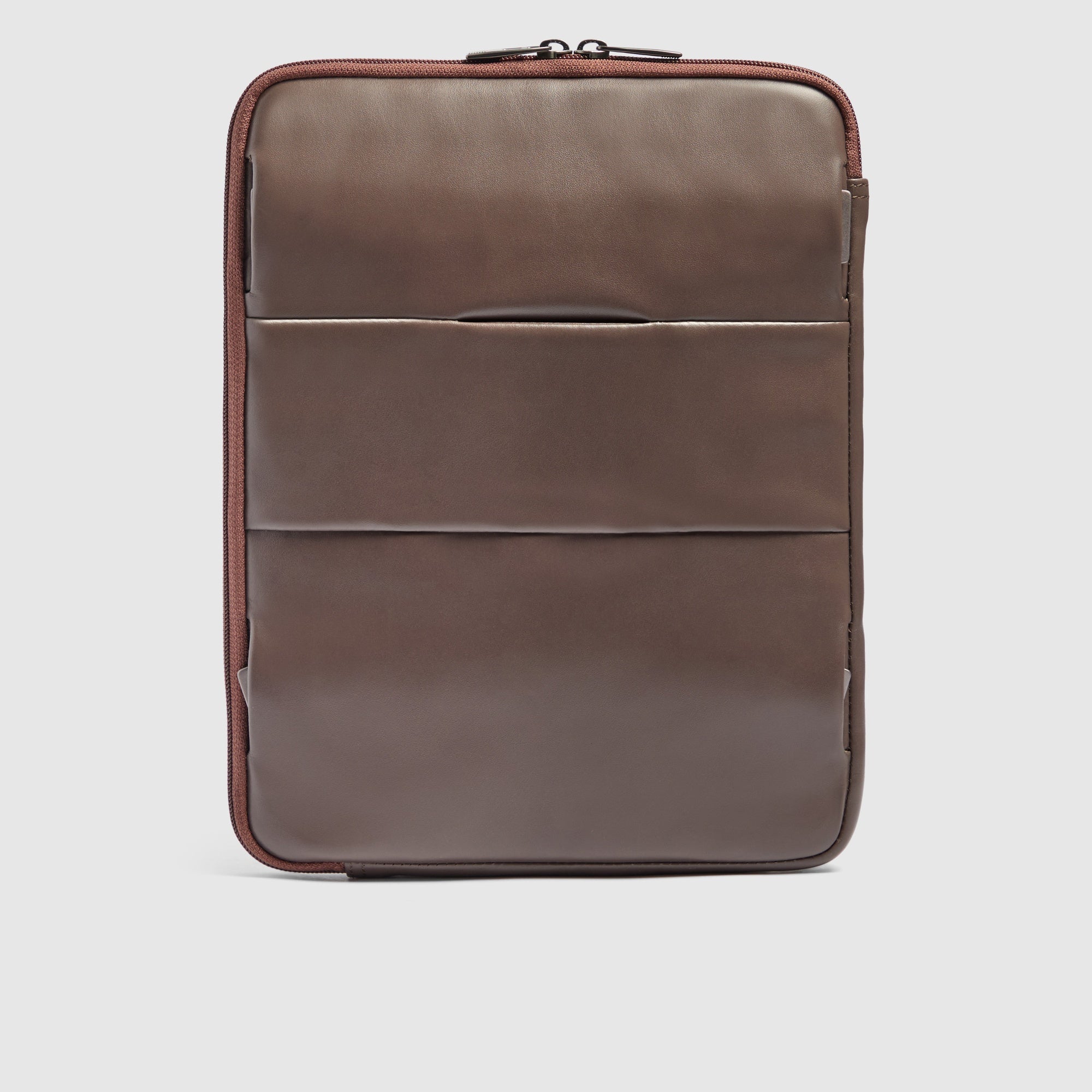 Piquadro Black Square Pochette iPad Pro 12,9 Schwarz Leder