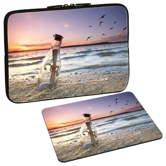 Pedea Tablet-Zubehör Tasche 10,1 Zoll Neopren Message Bottle
