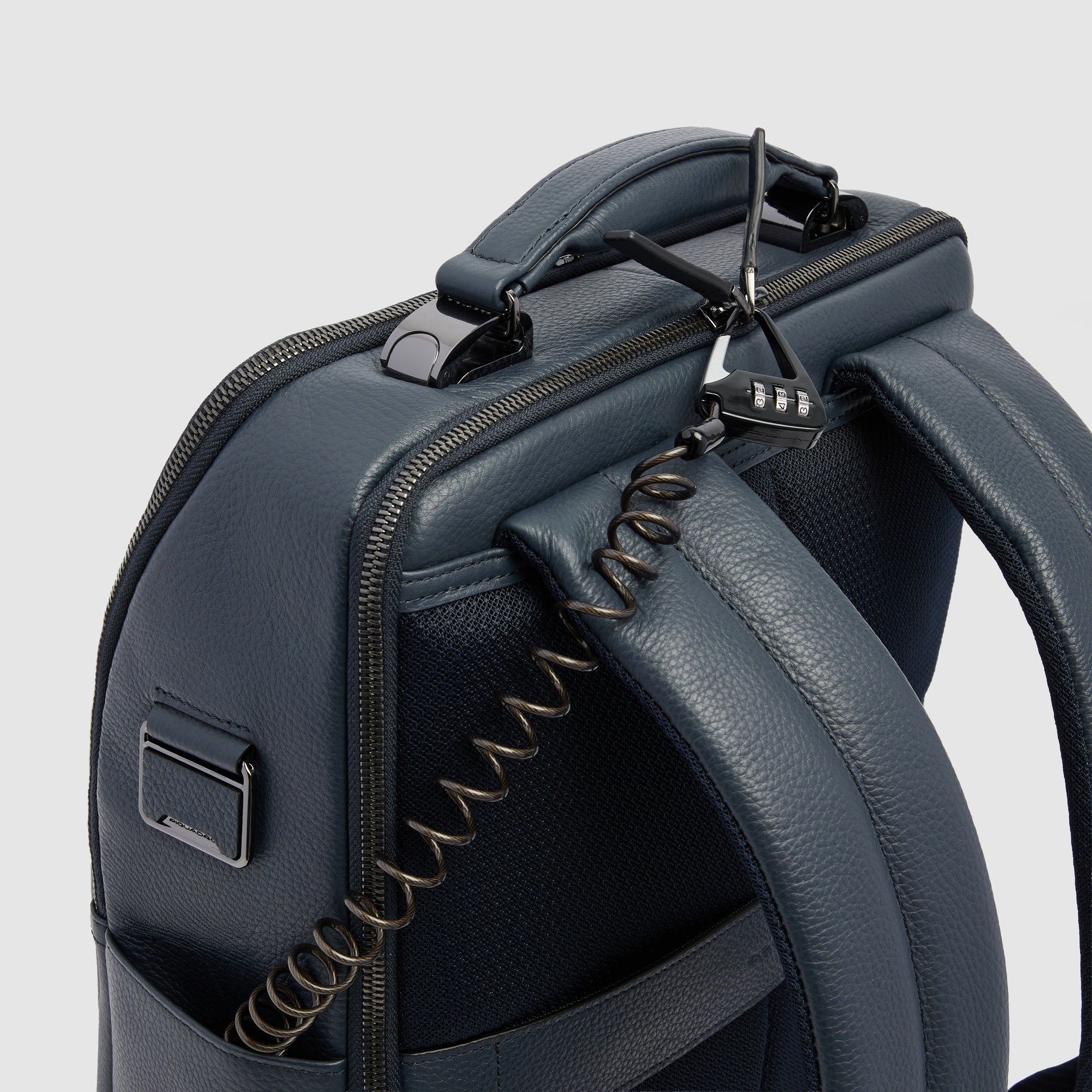 Piquadro Urban Rucksack 15,6 Zoll Laptop Blau schlank