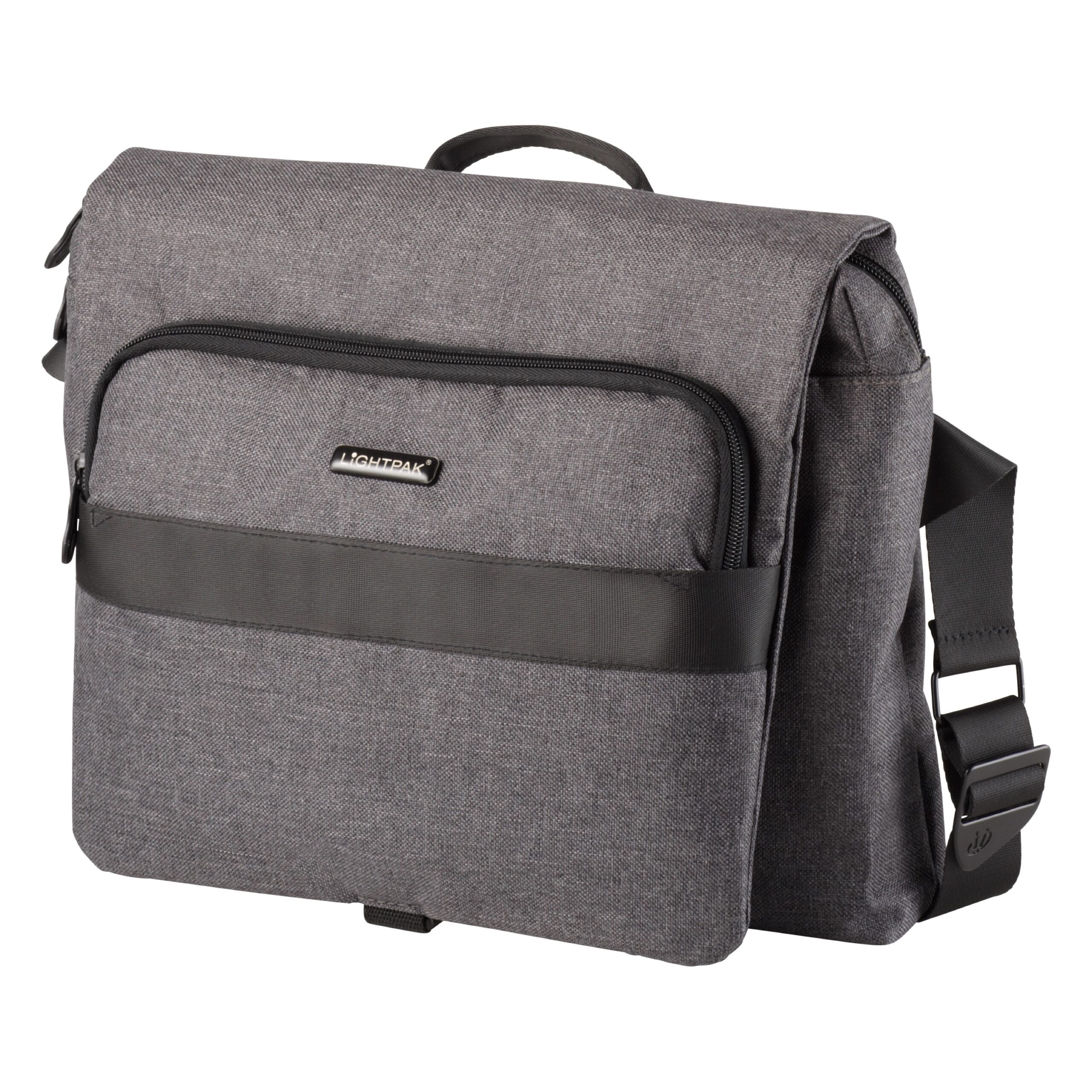 Lightpak Walker Umhängetasche Messengerbag grau Laptop