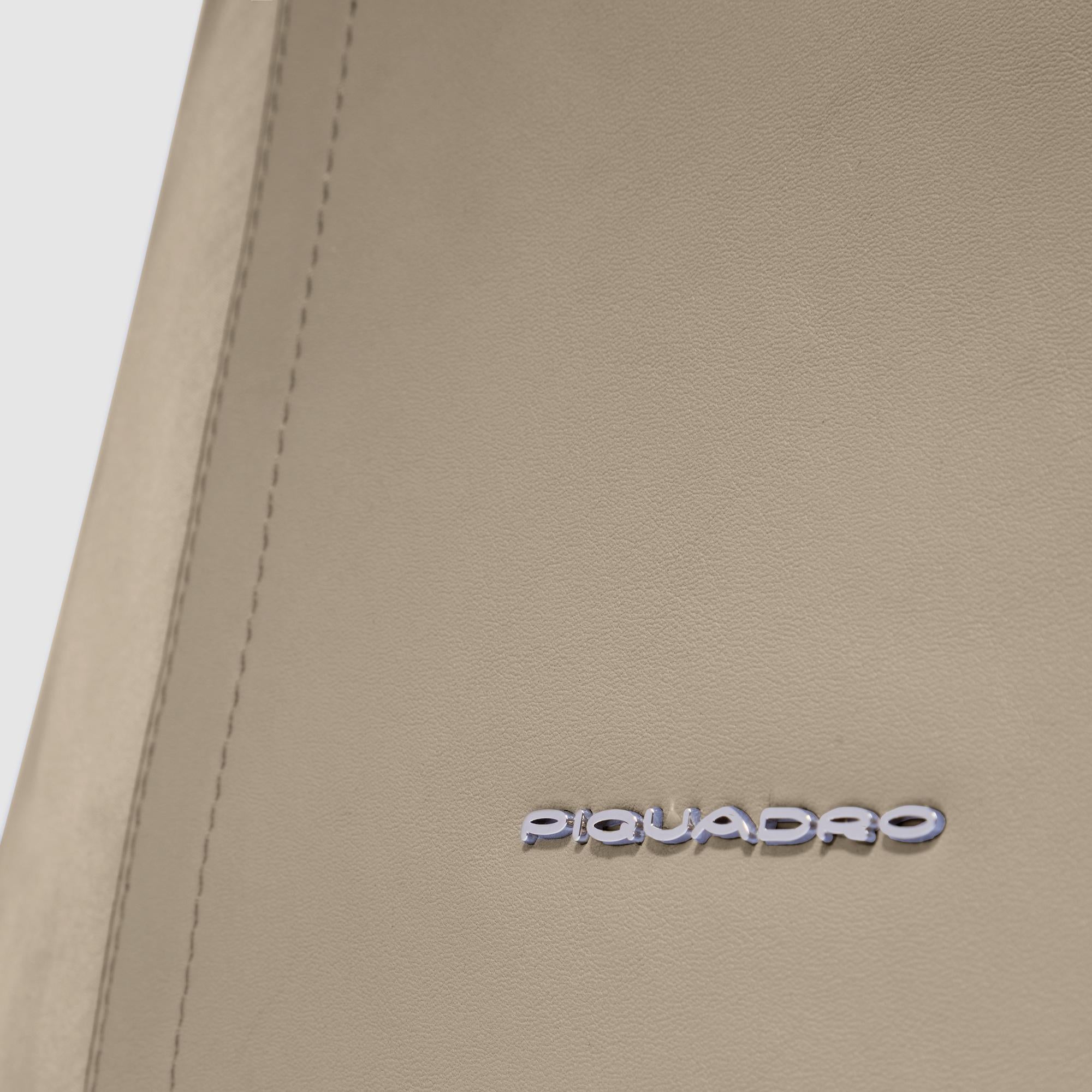 Piquadro Patricia Shopper Laptoptasche 14 Zoll schwarz Leder