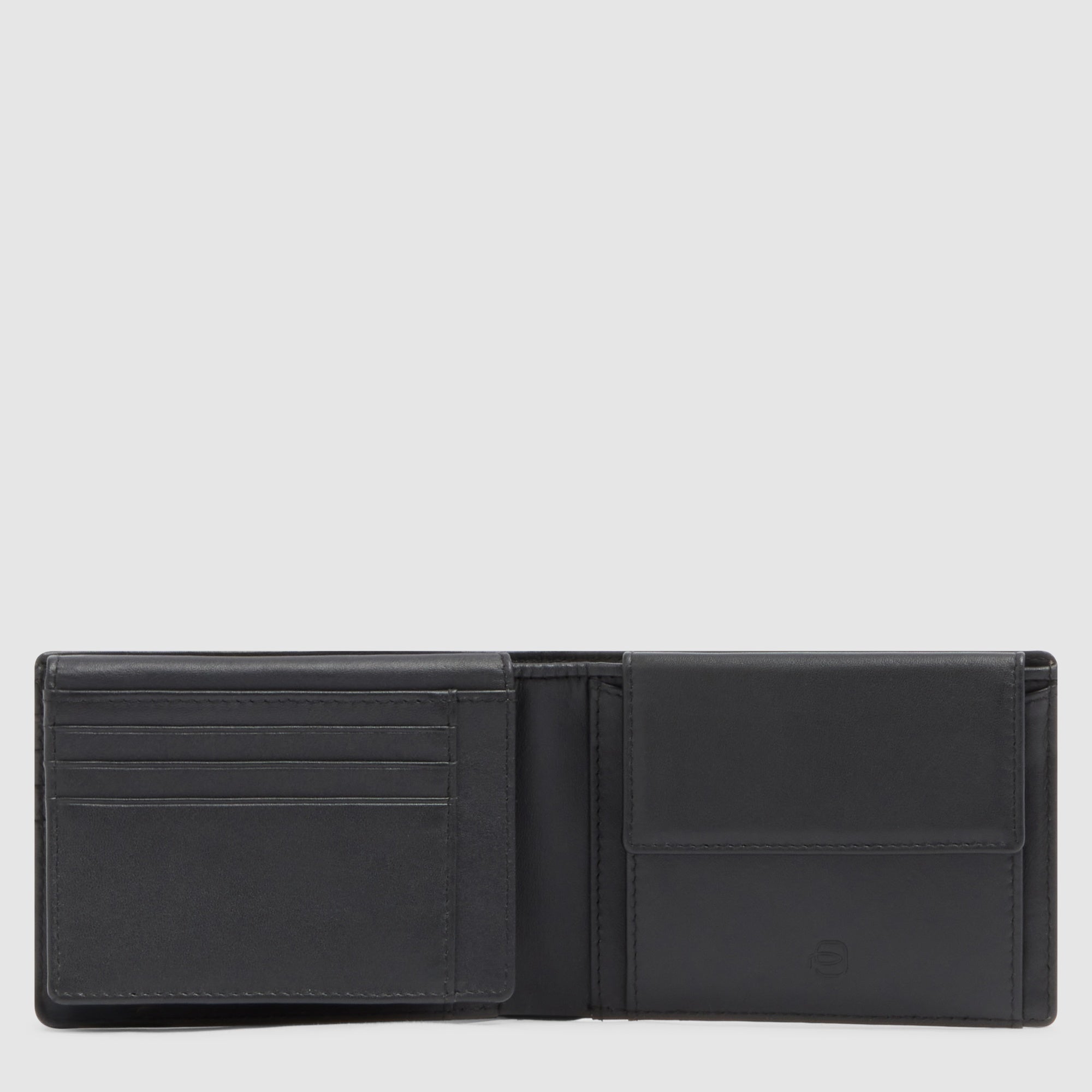 Piquadro Blue Square Geldbörse Herren schwarz Leder