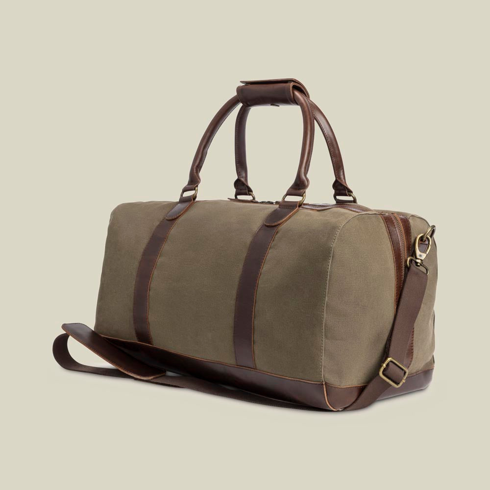 Buckle & Seam Willow Weekender Canvas Green Blue 37L