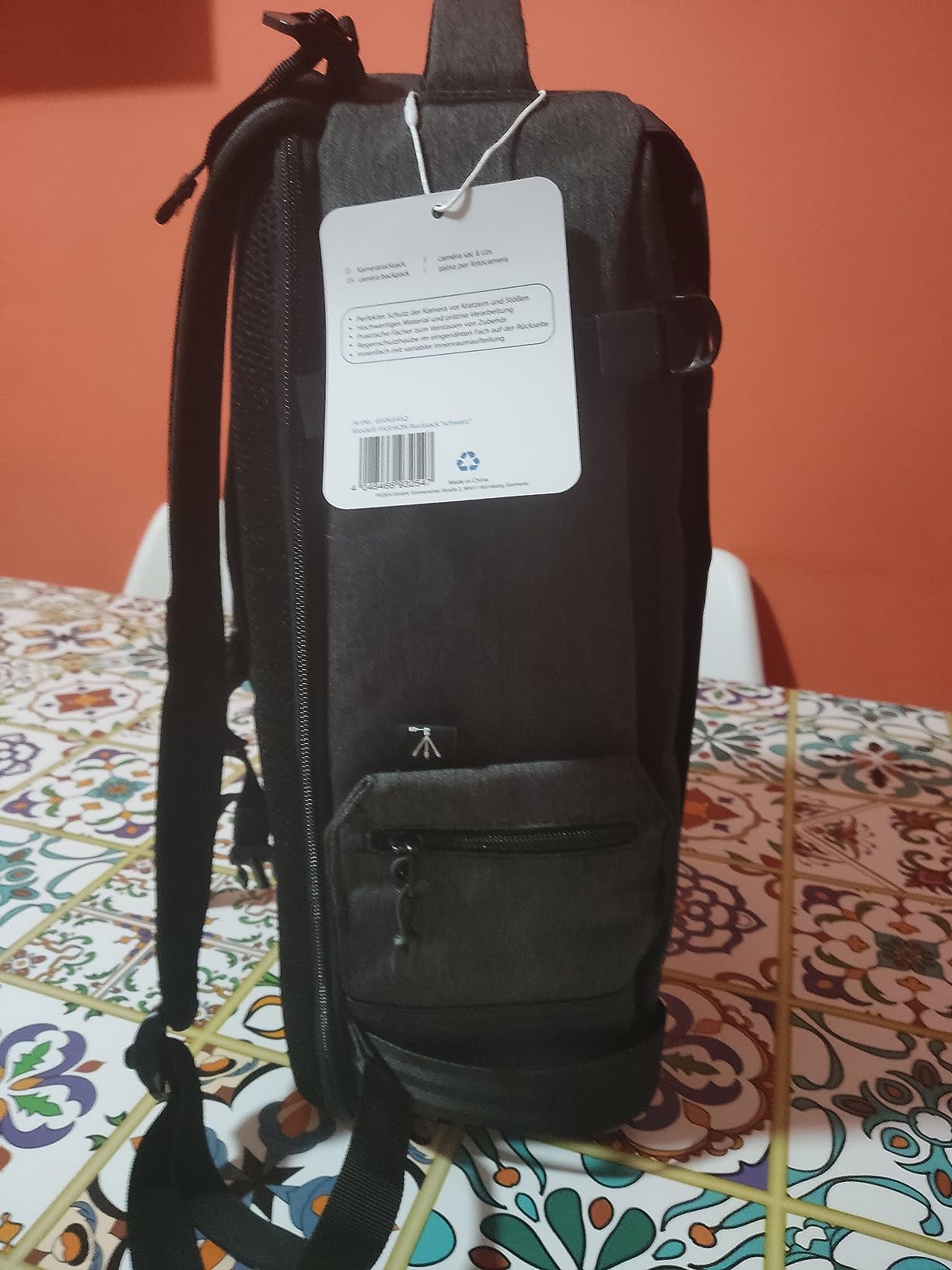 Pedea Fashion Kamerarucksack schwarz Regenschutz