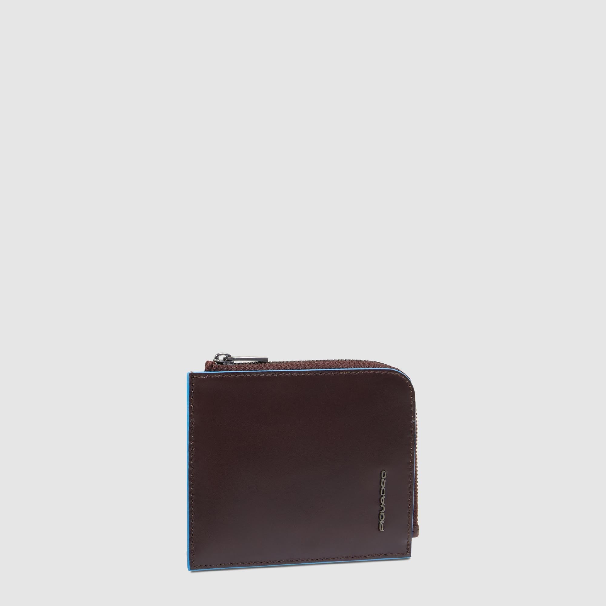 Piquadro Blue Square Kartenetui Herren Leder RFID Schwarz