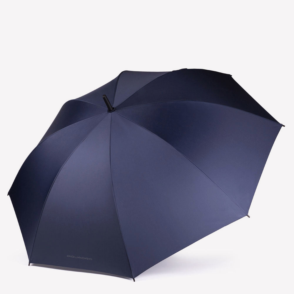 Piquadro Corner 2.0 Regenschirm groß Schwarz winddicht