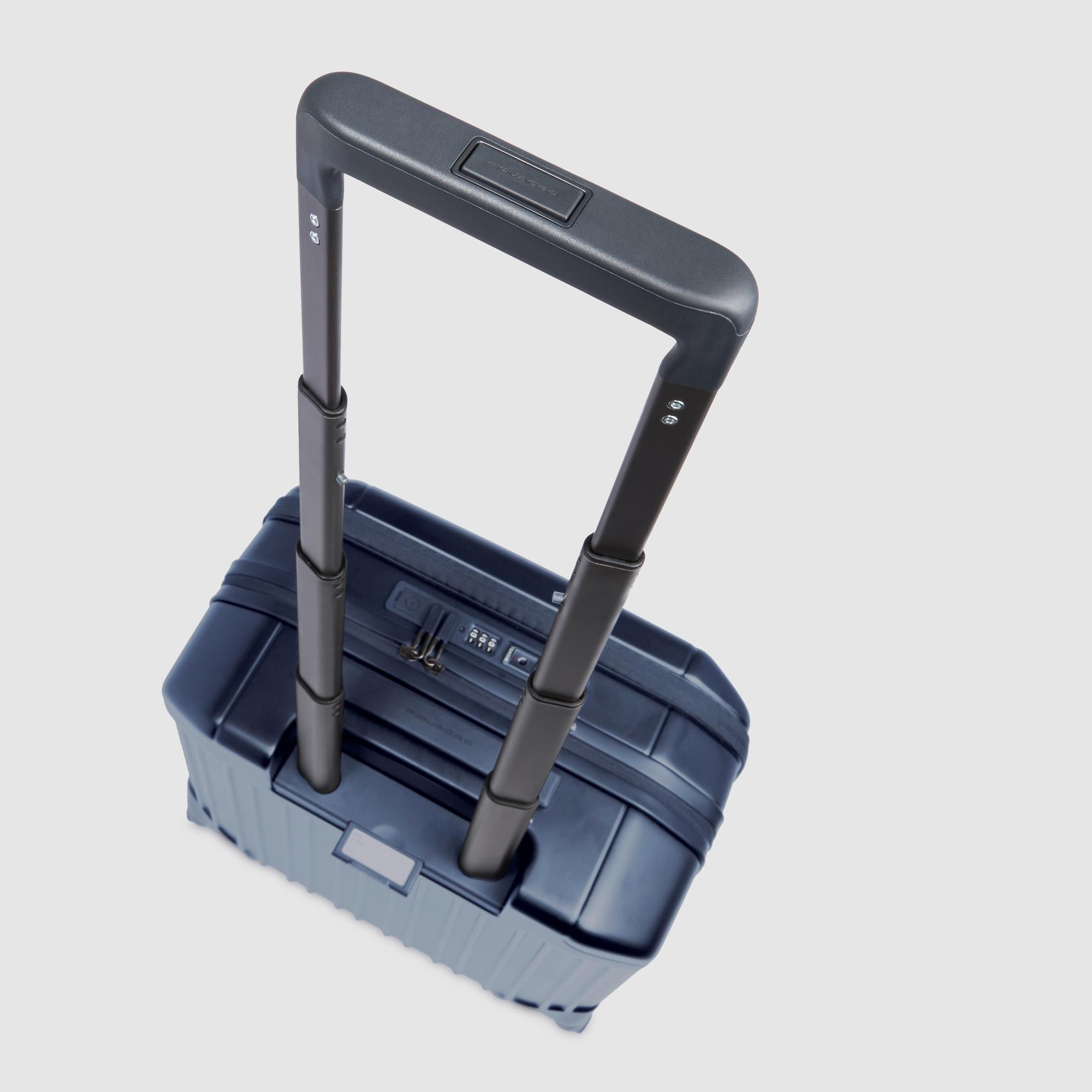 Piquadro PQLP Piloten-Trolley 15,6 Zoll Schwarz TSA