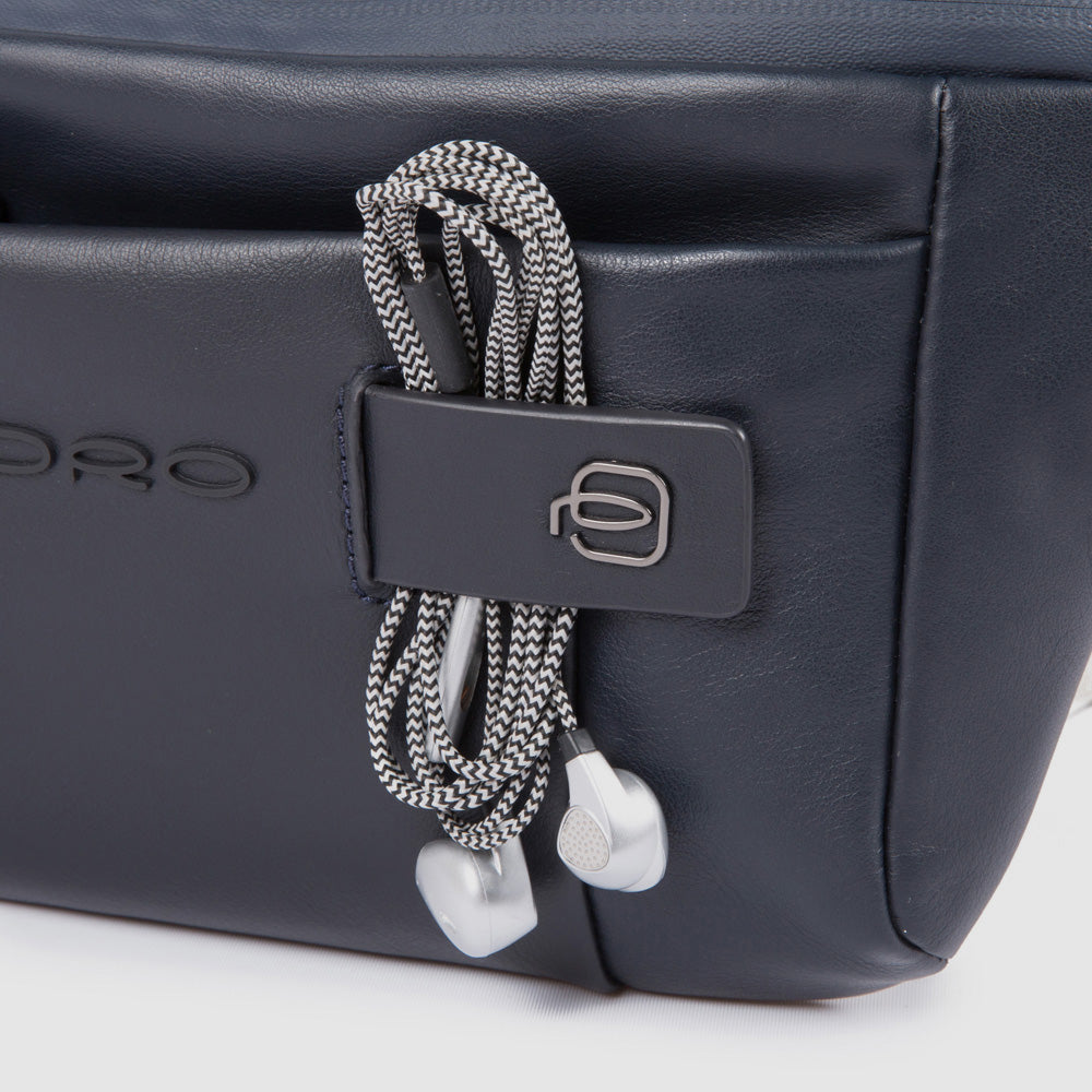 Piquadro Urban Bauchtasche Herren Schwarz Leder