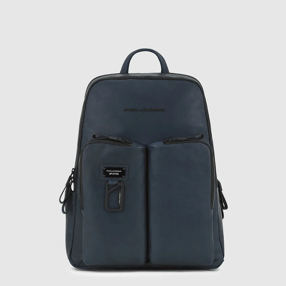 Piquadro Black Square Rucksack 14 Zoll schwarz Laptop