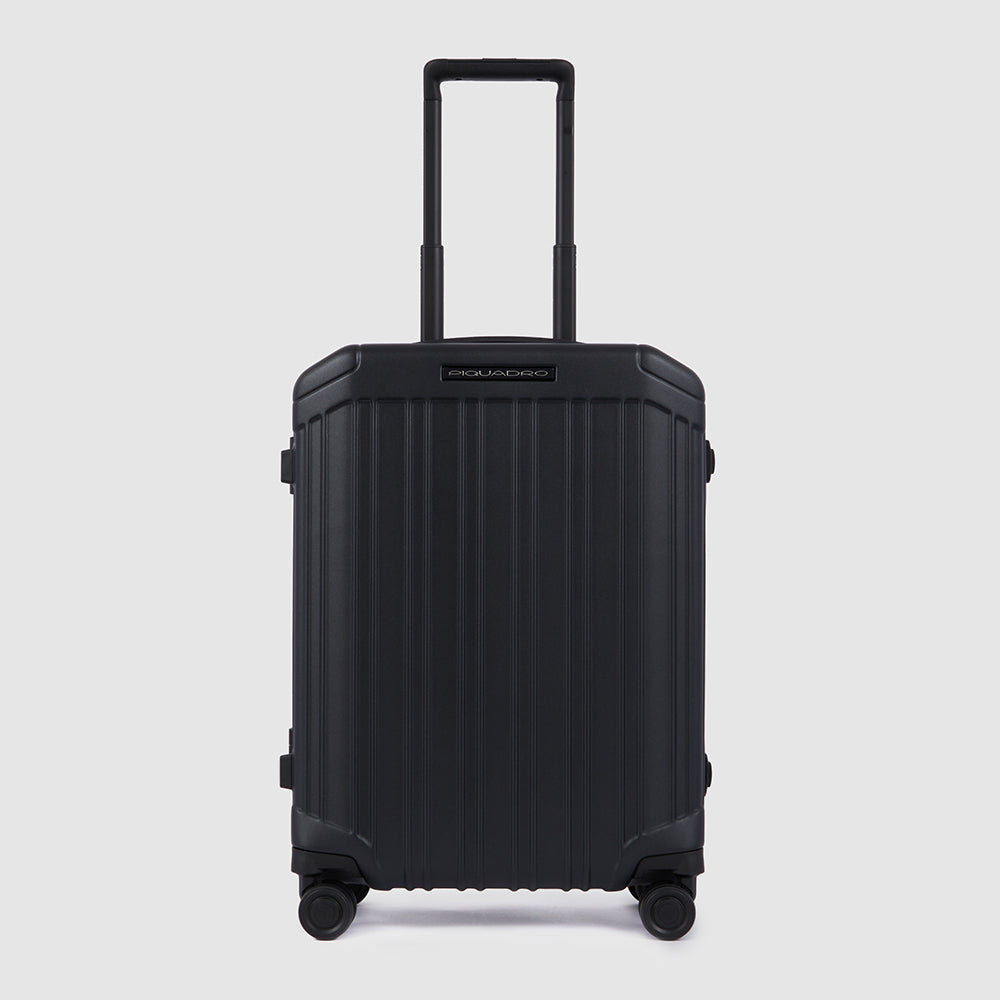 Piquadro PQ-Light Hartschalen-Trolley 4 Rollen Schwarz