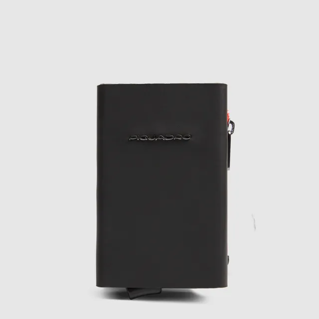 Piquadro x Audi Geldbörse Kompakt Schwarz Automatik