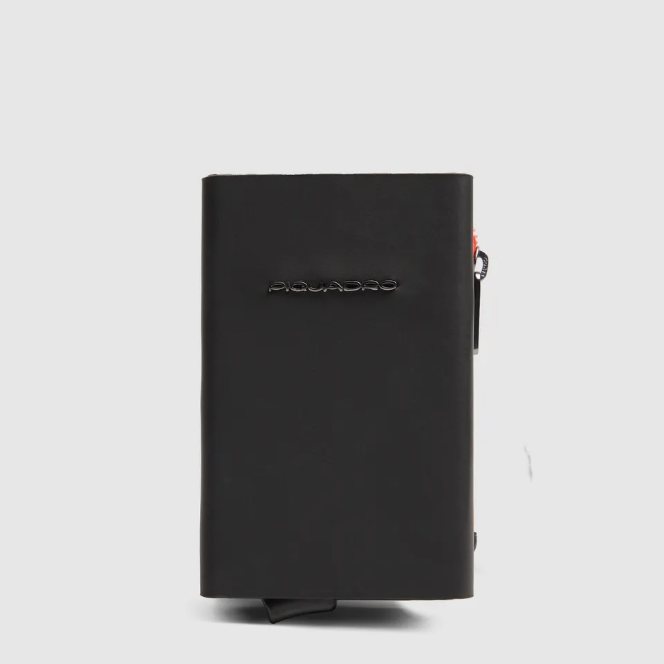 Piquadro x Audi Geldbörse Kompakt Schwarz Automatik