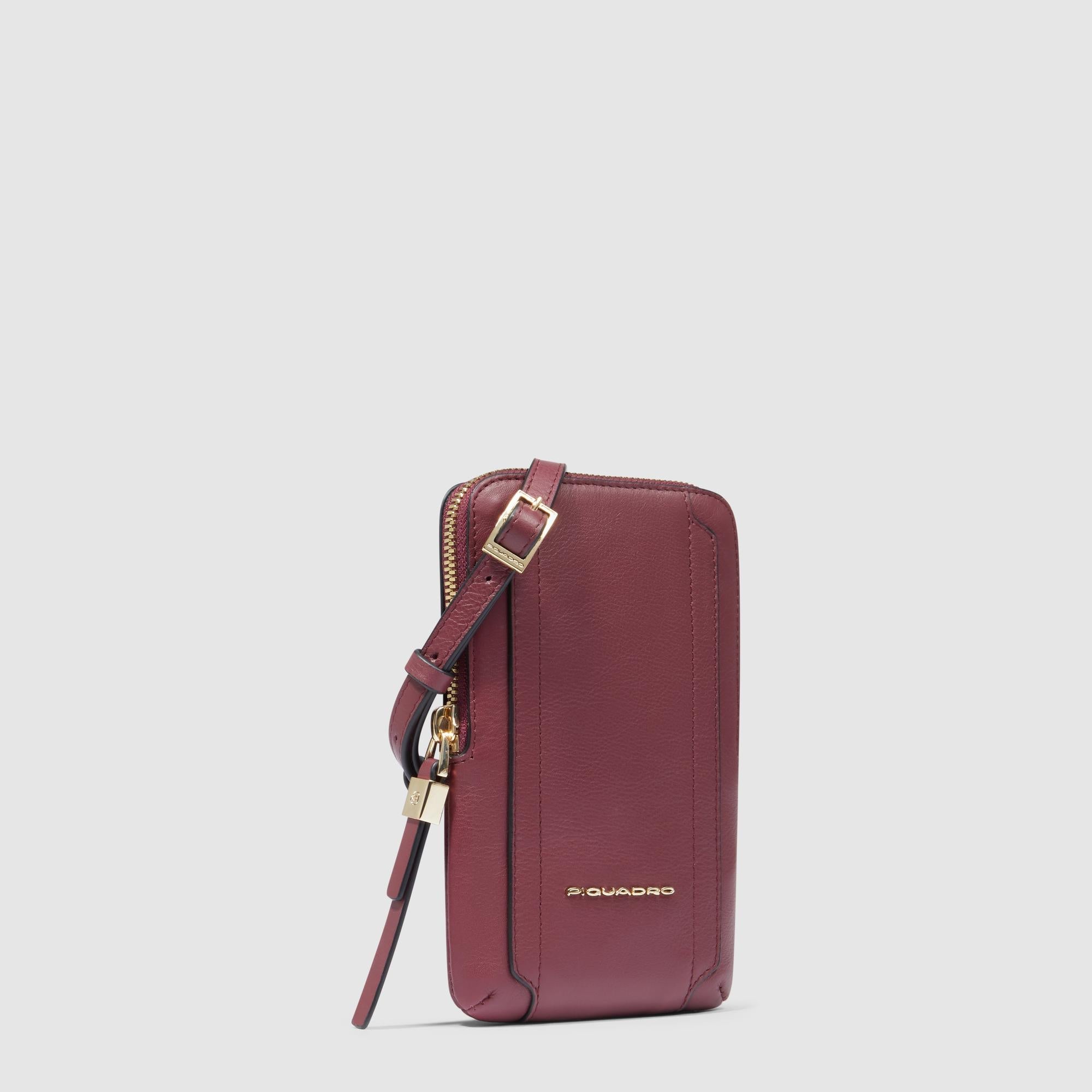 Piquadro Connequ Handytasche Leder RFID N Umhänge