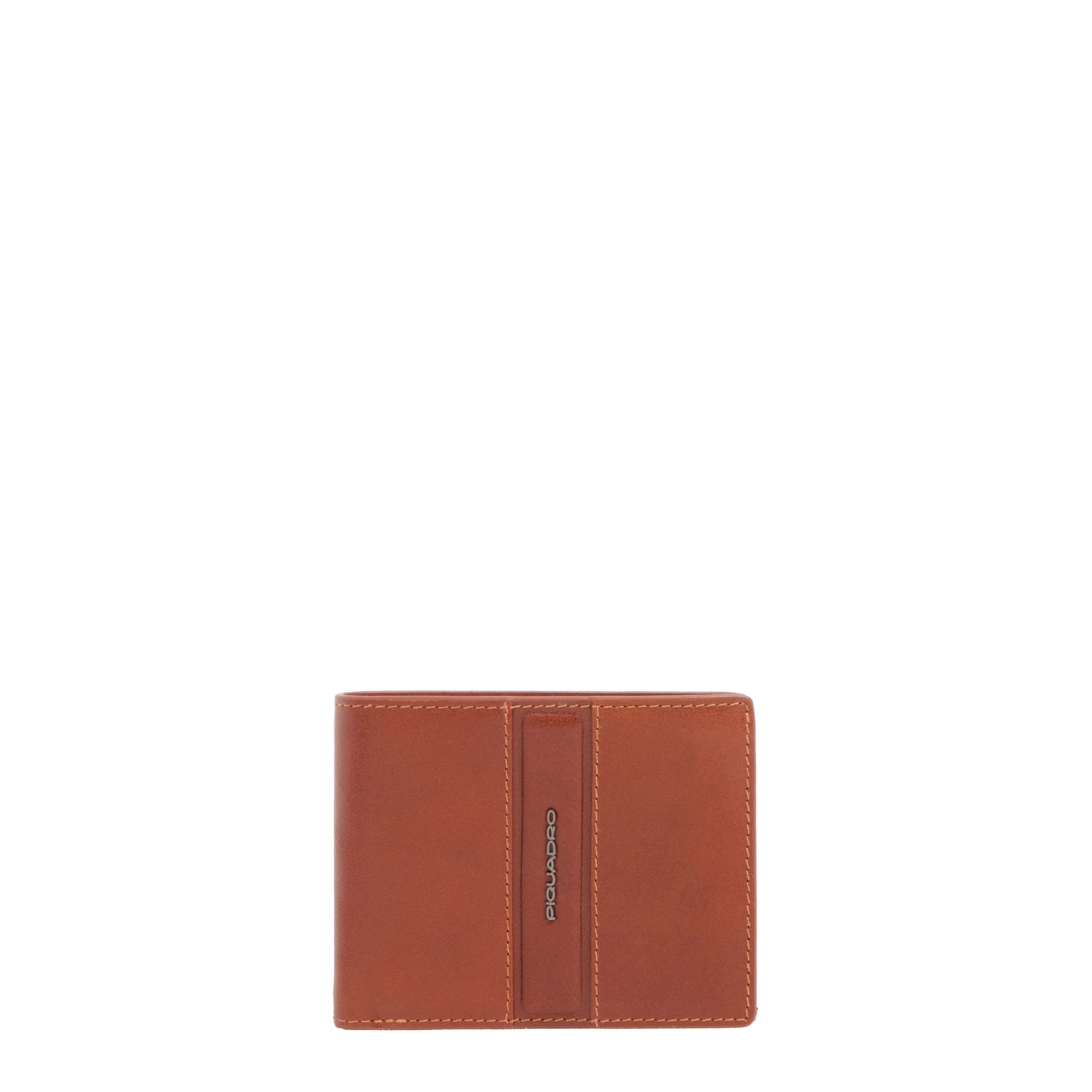 Piquadro Blue Square Herren-Geldbörse Leder Schwarz Münzfach