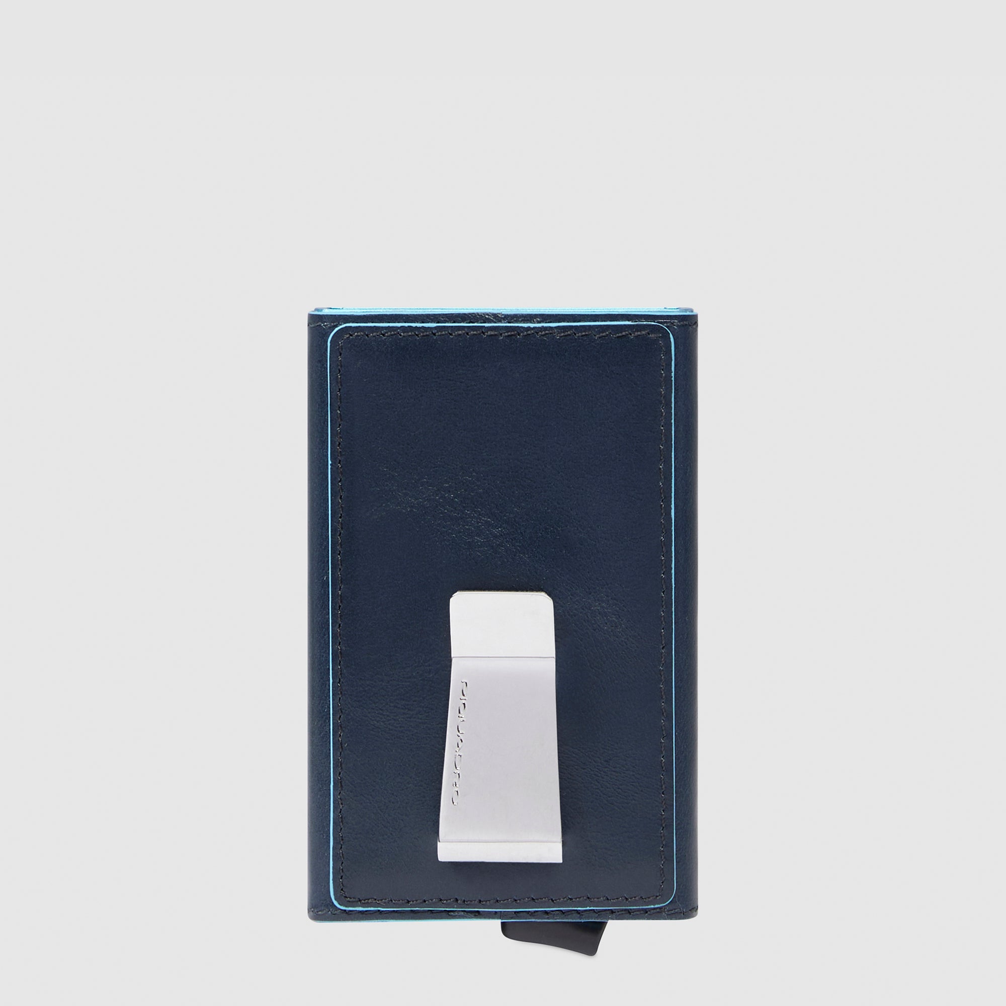 Piquadro Black Square Kreditkartenetui Sliding RFID schwarz
