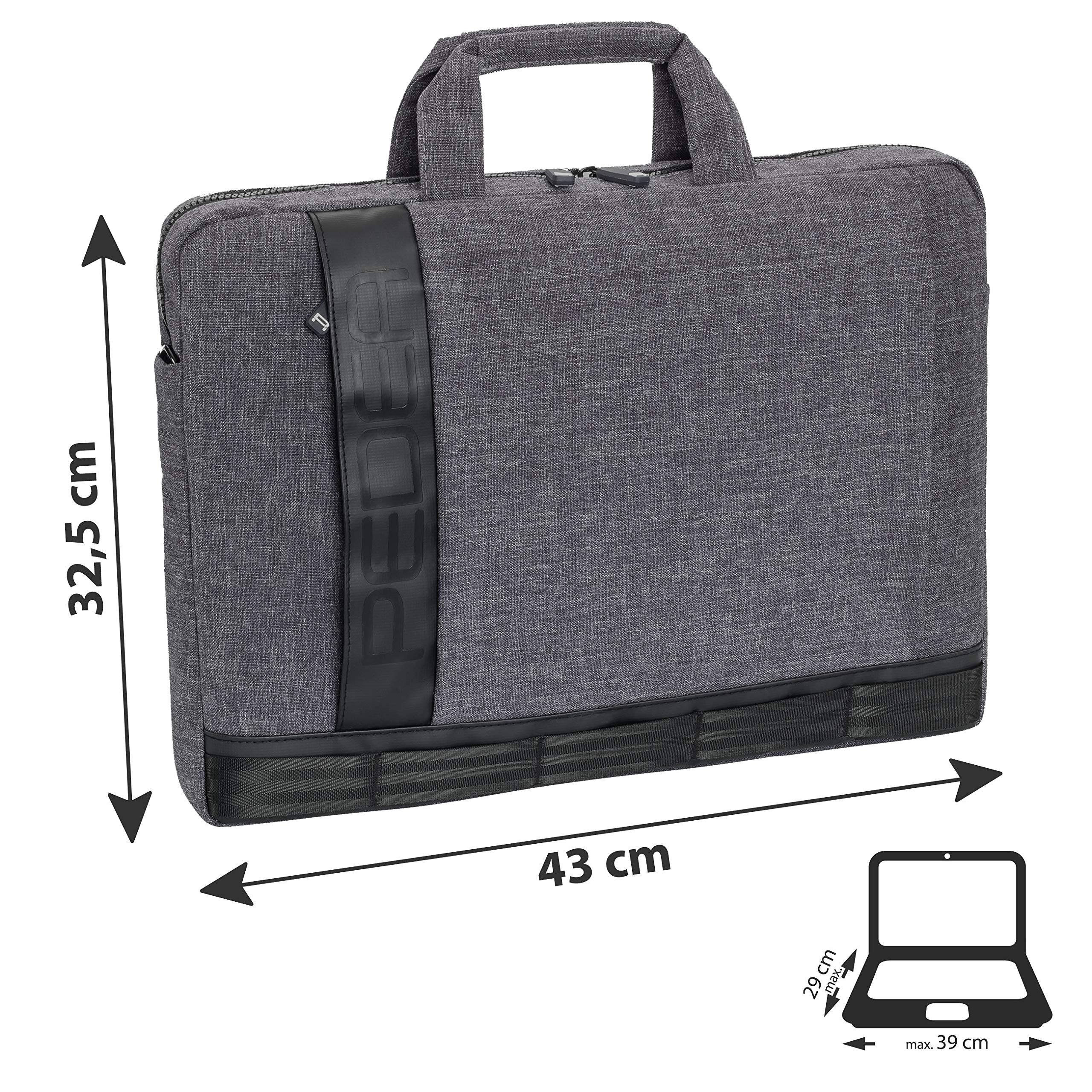 Pedea Fancy 15,6 Zoll Notebooktasche grau mit Maus