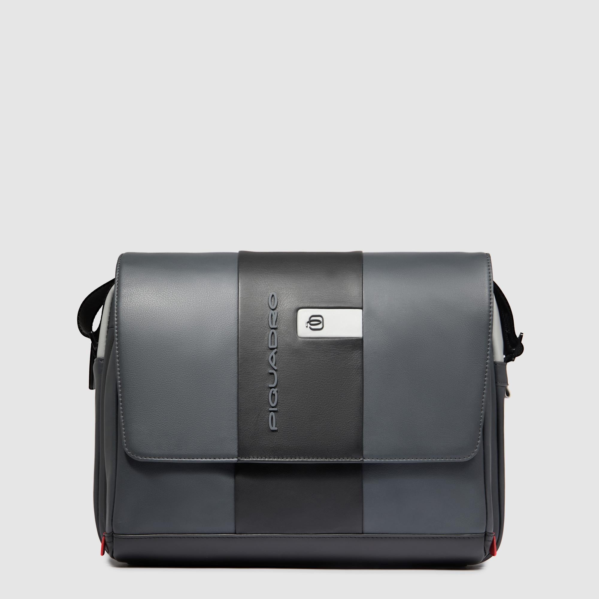 Piquadro Brief MESSENGER Umhängetasche 14 Zoll Schwarz