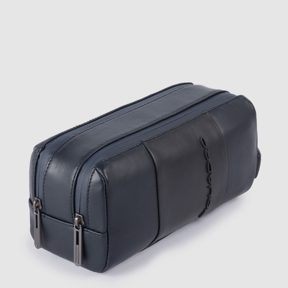 Piquadro PQ-Light Beautycase Herren Leder Schwarz